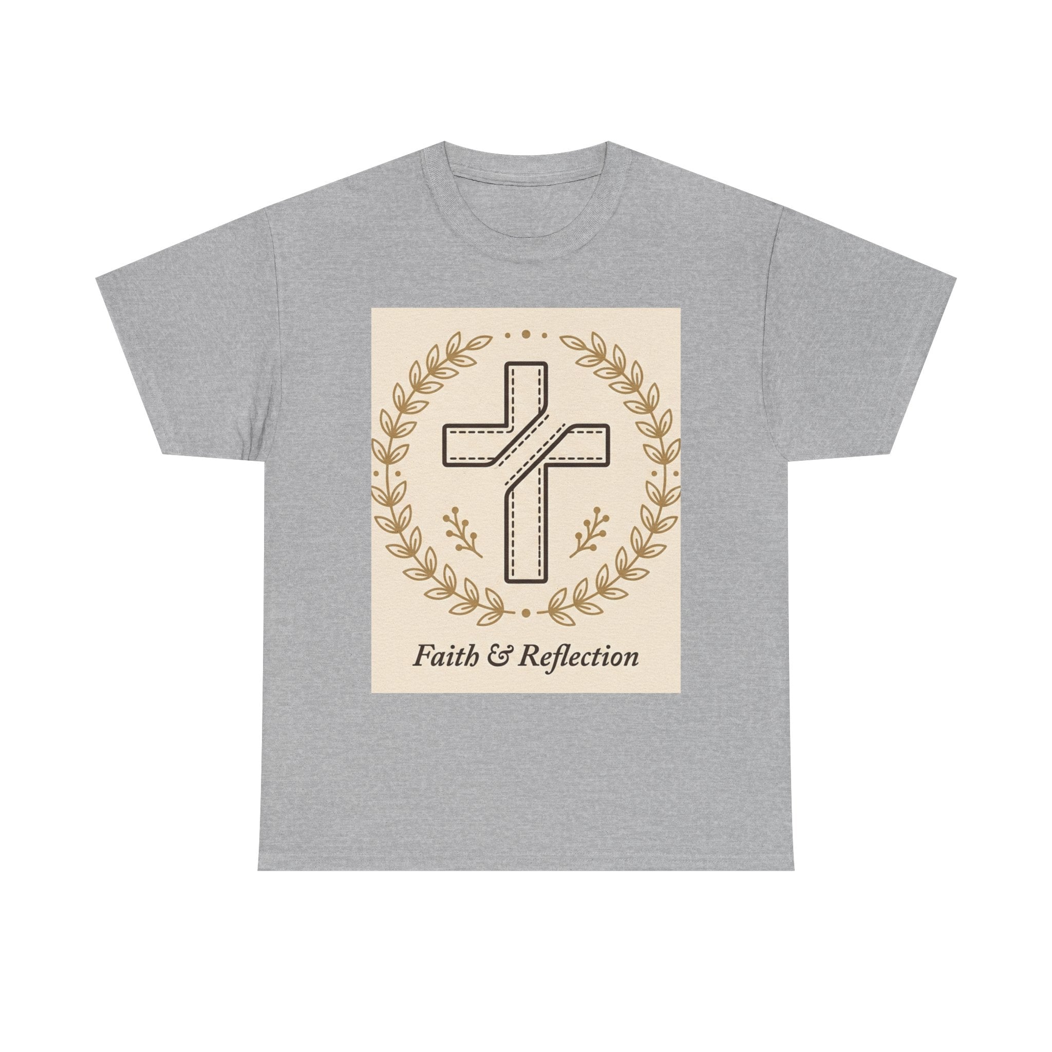 Faith & Reflection Cross T-Shirt | Christian Scripture Tee