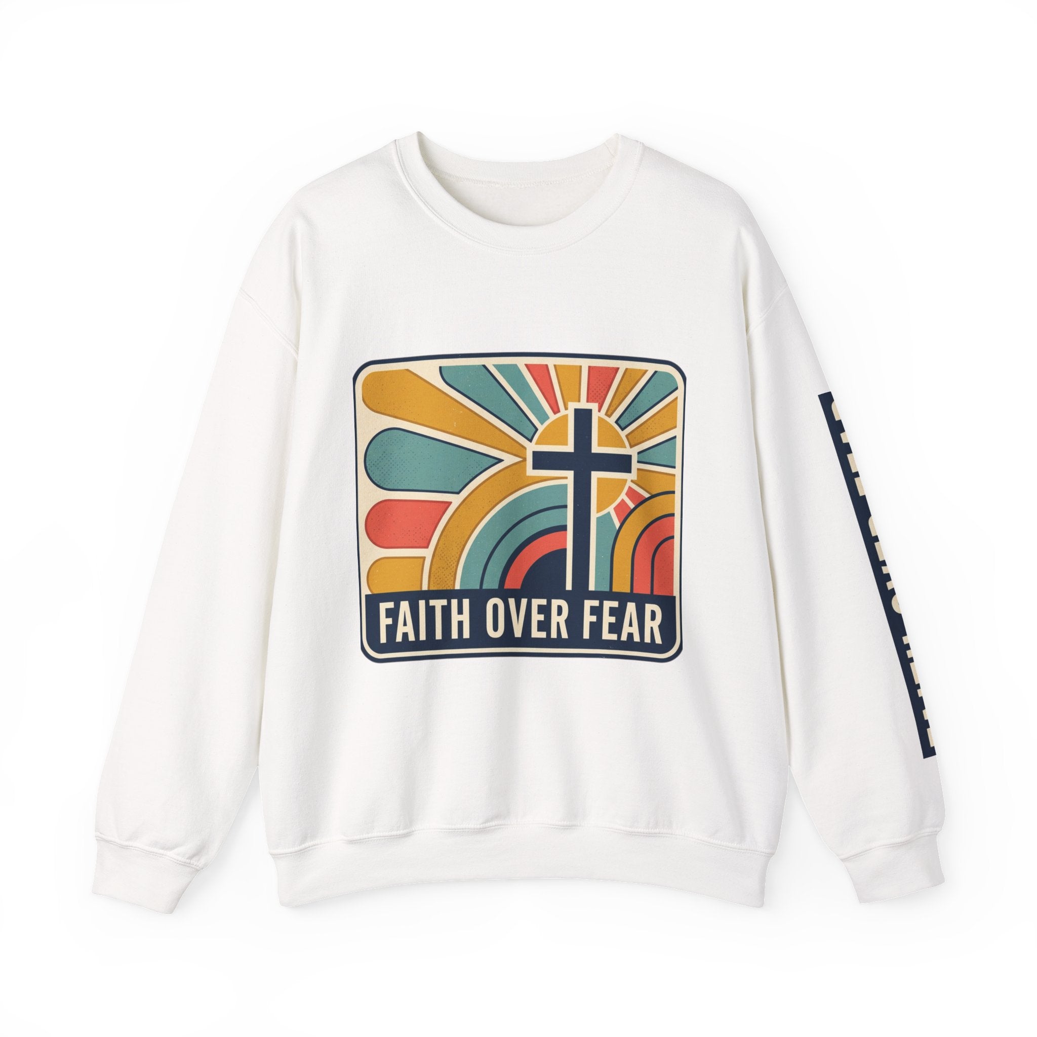 Faith Over Fear Christian Heavy Blend™ Crewneck Sweatshirt