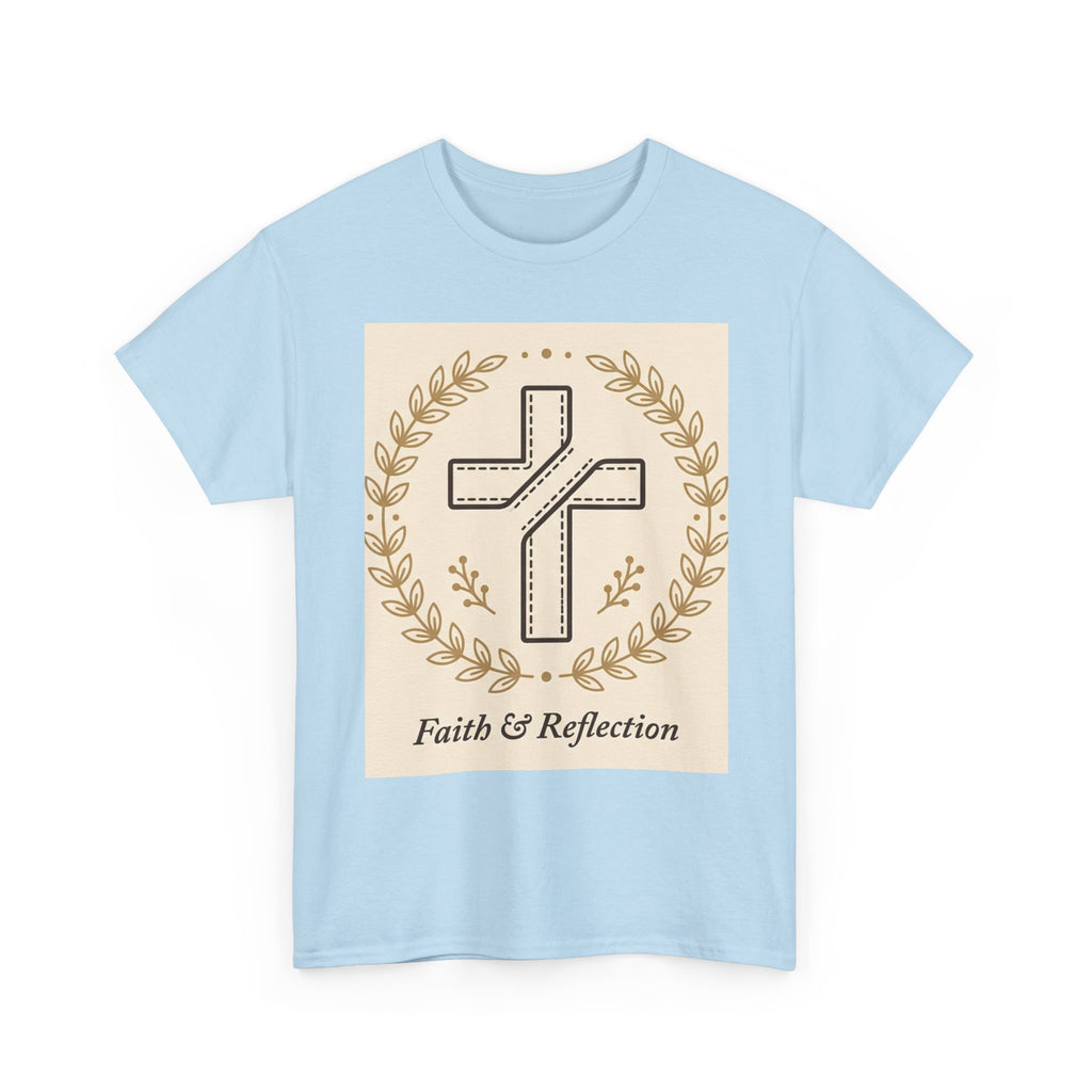 Faith & Reflection Cross T-Shirt | Christian Scripture Tee