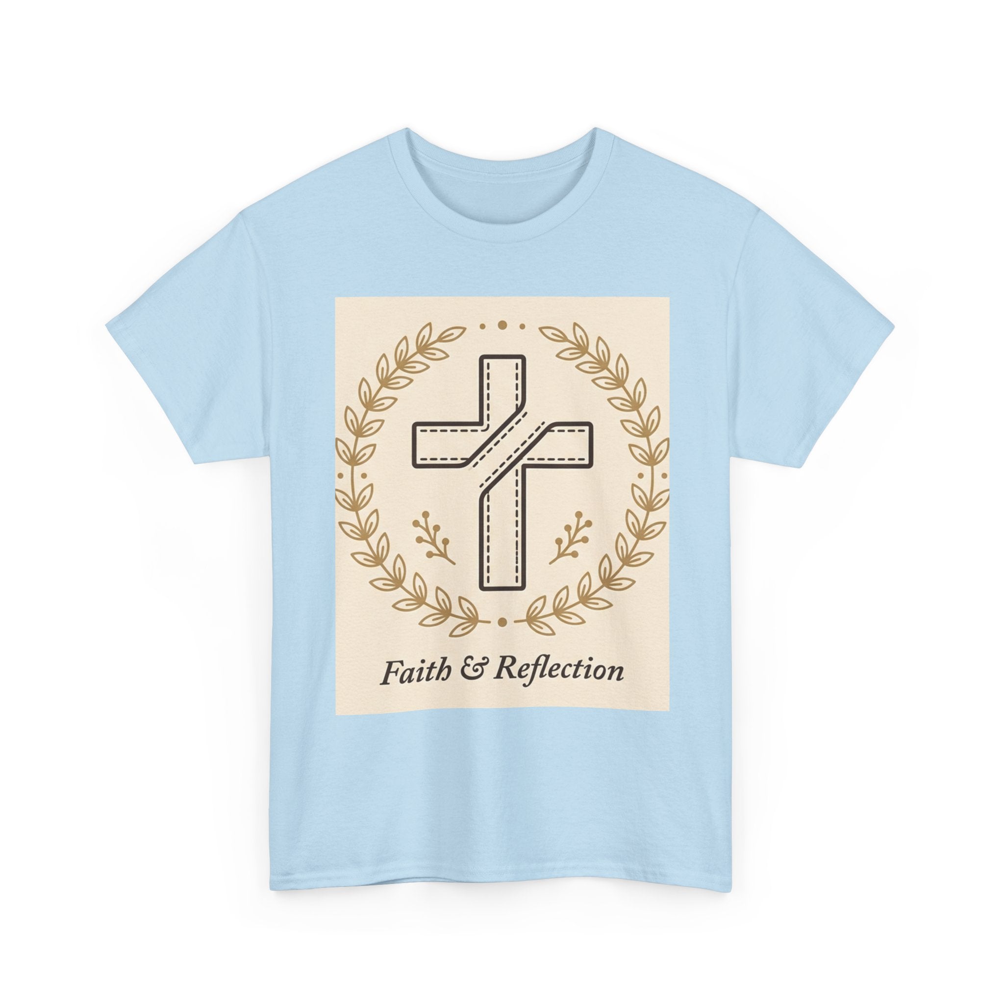 Faith & Reflection Cross T-Shirt | Christian Scripture Tee