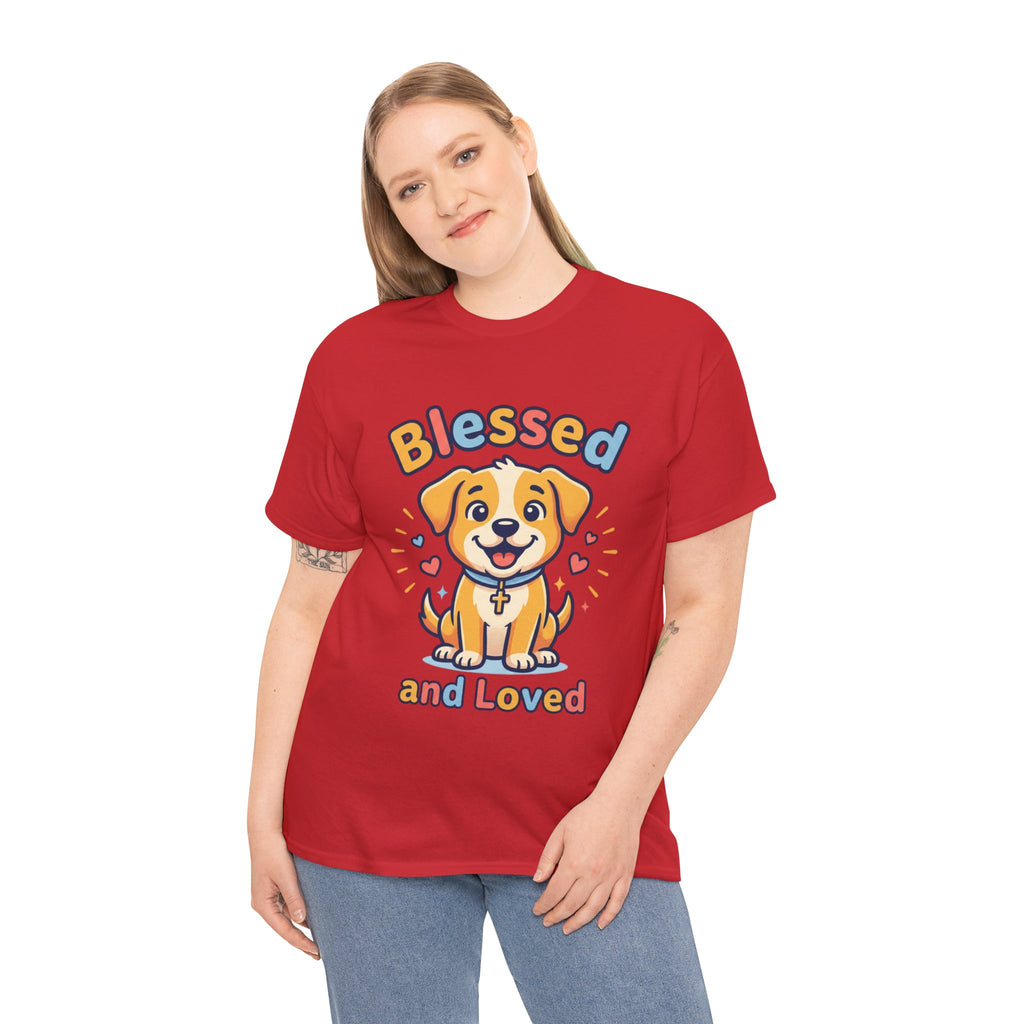 Blessed and Loved Puppy T-Shirt — Cute Dog Graphic Tee for Pet Lovers