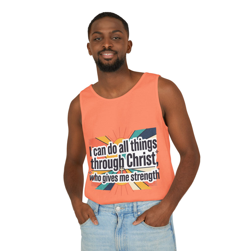 I can do all things tank top | Christian faith apparel
