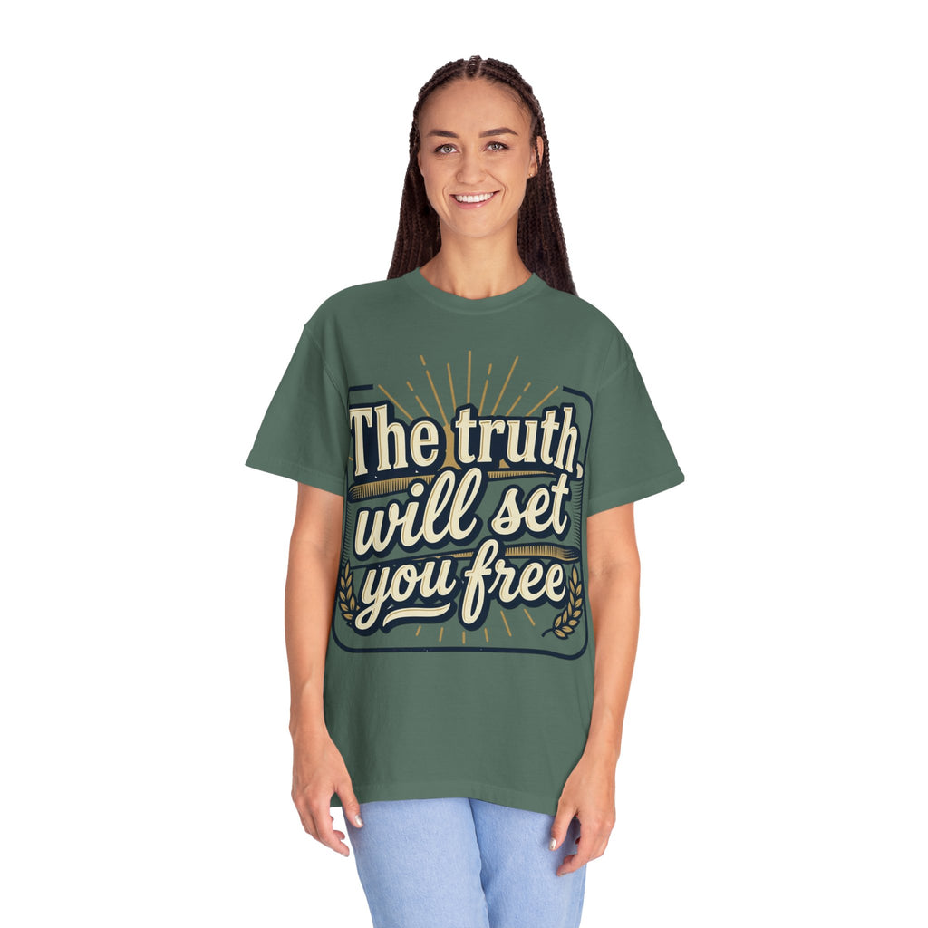 T-Shirt — "The Truth Will Set You Free" Inspirational Graphic Tee