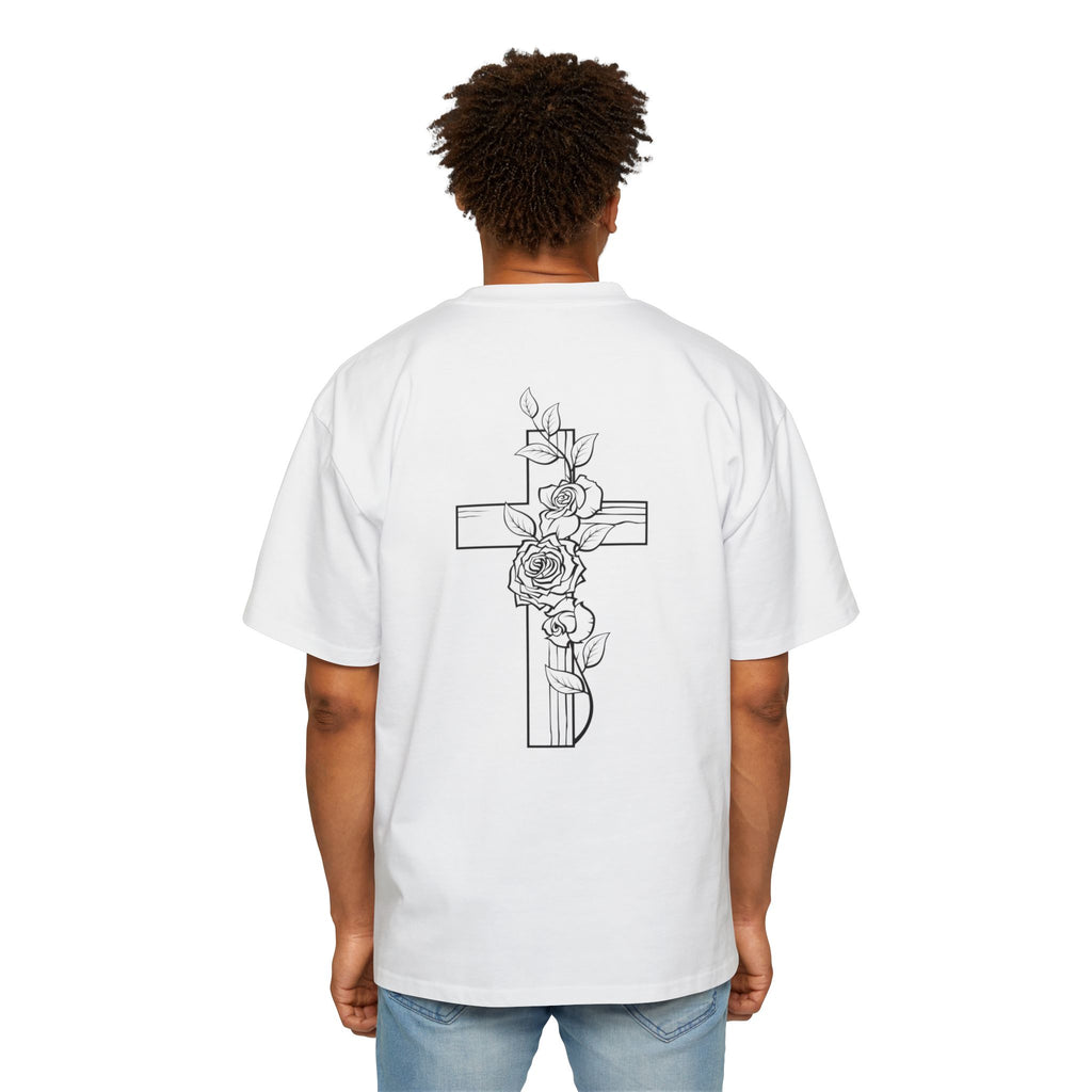 Cross and Rose| Grunge Christian Tee
