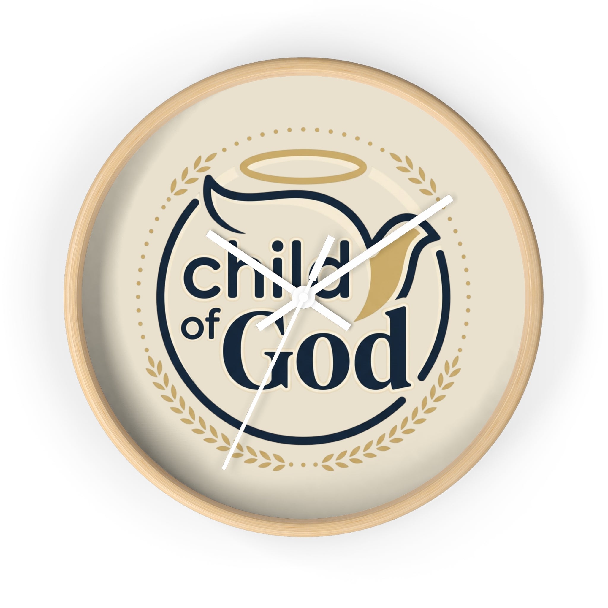 Child of God Wall Clock | Christian Decor, Dove and Halo Design