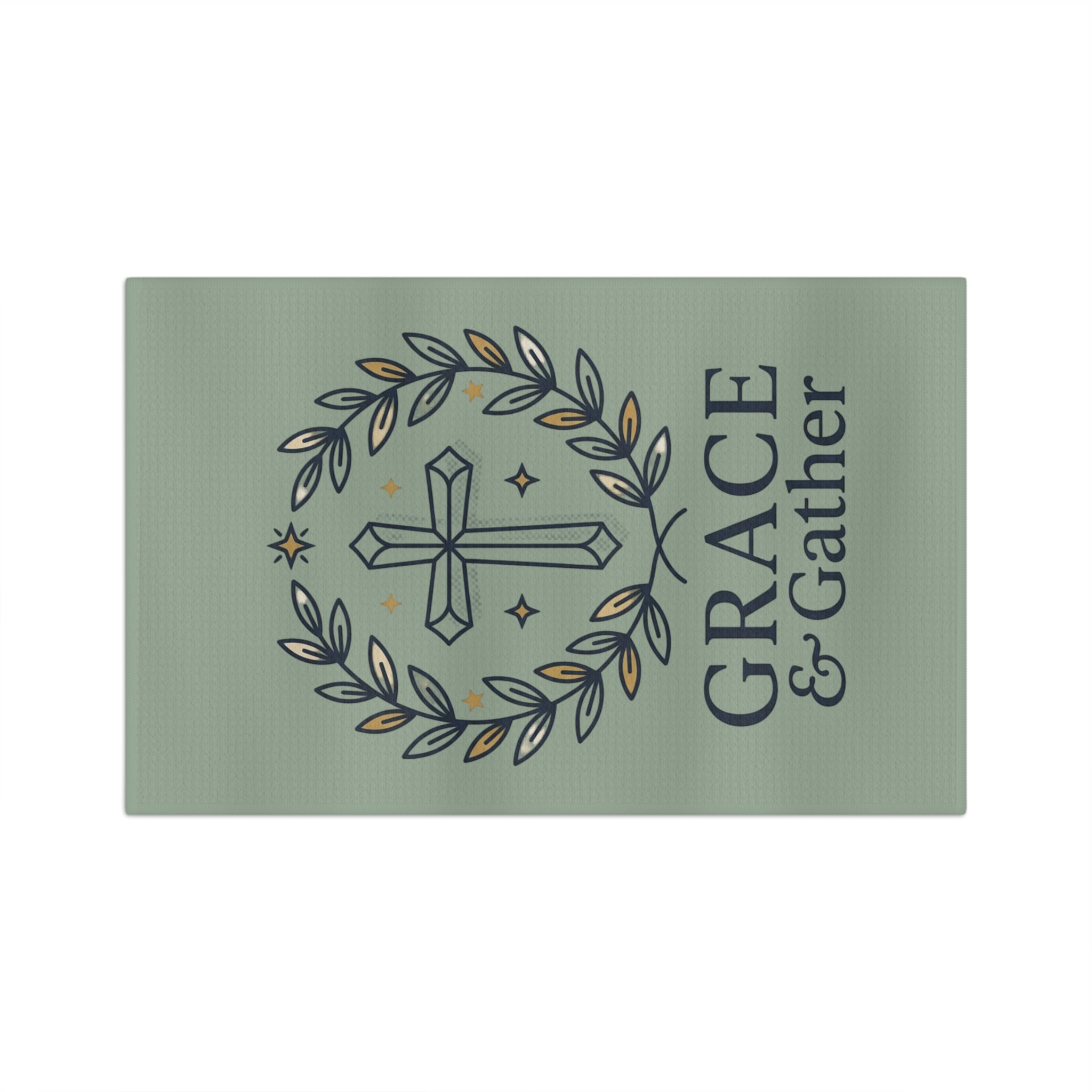 Tea Towel — "Grace and Gather" Kitchen Towel