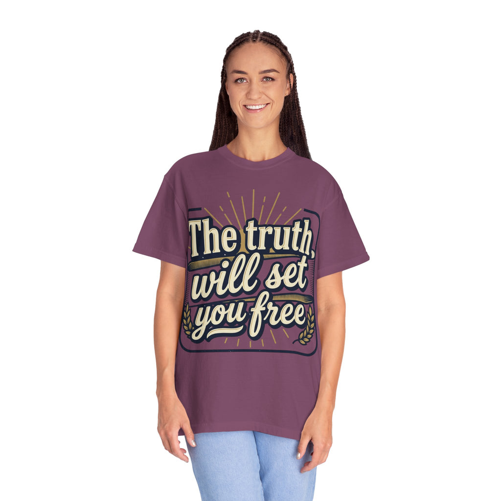T-Shirt — "The Truth Will Set You Free" Inspirational Graphic Tee