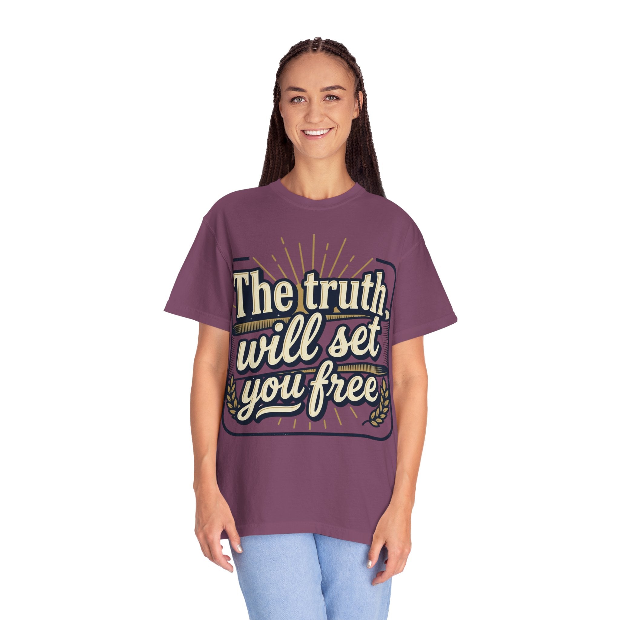 T-Shirt — "The Truth Will Set You Free" Inspirational Graphic Tee