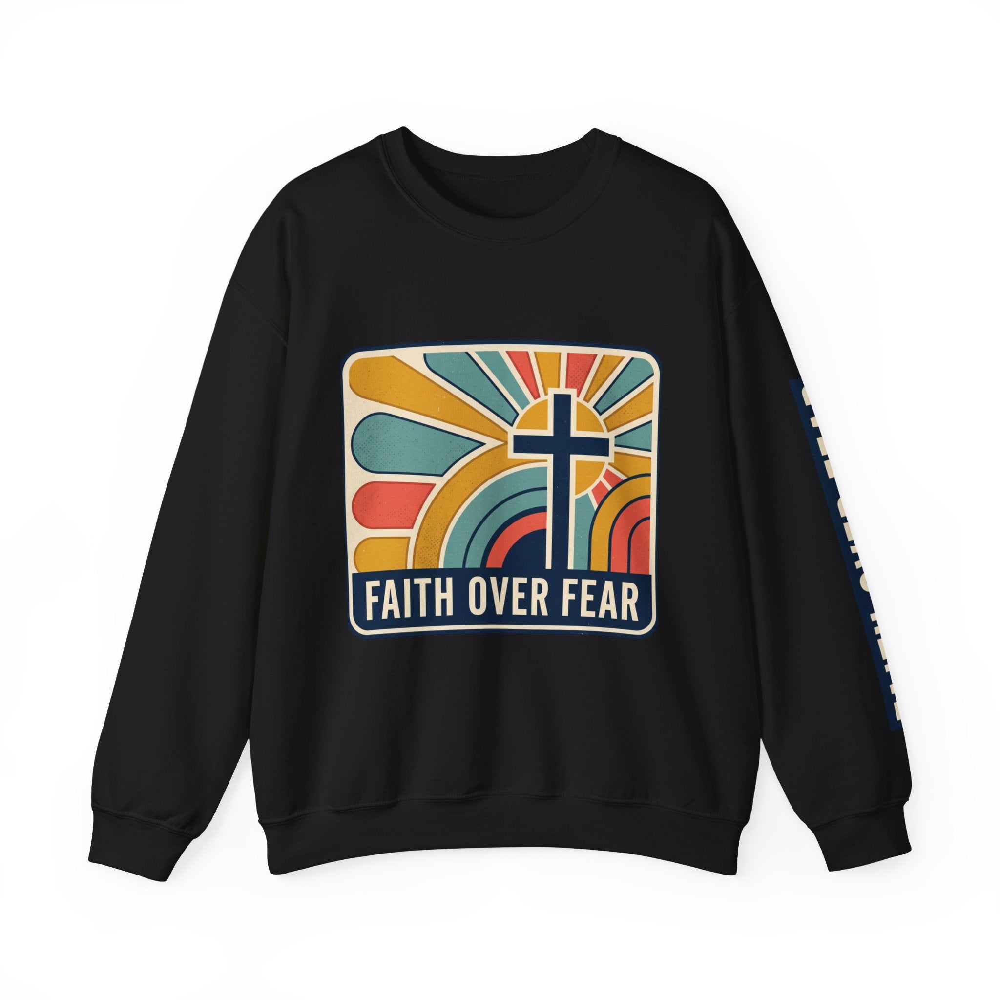 Faith Over Fear Christian Heavy Blend™ Crewneck Sweatshirt