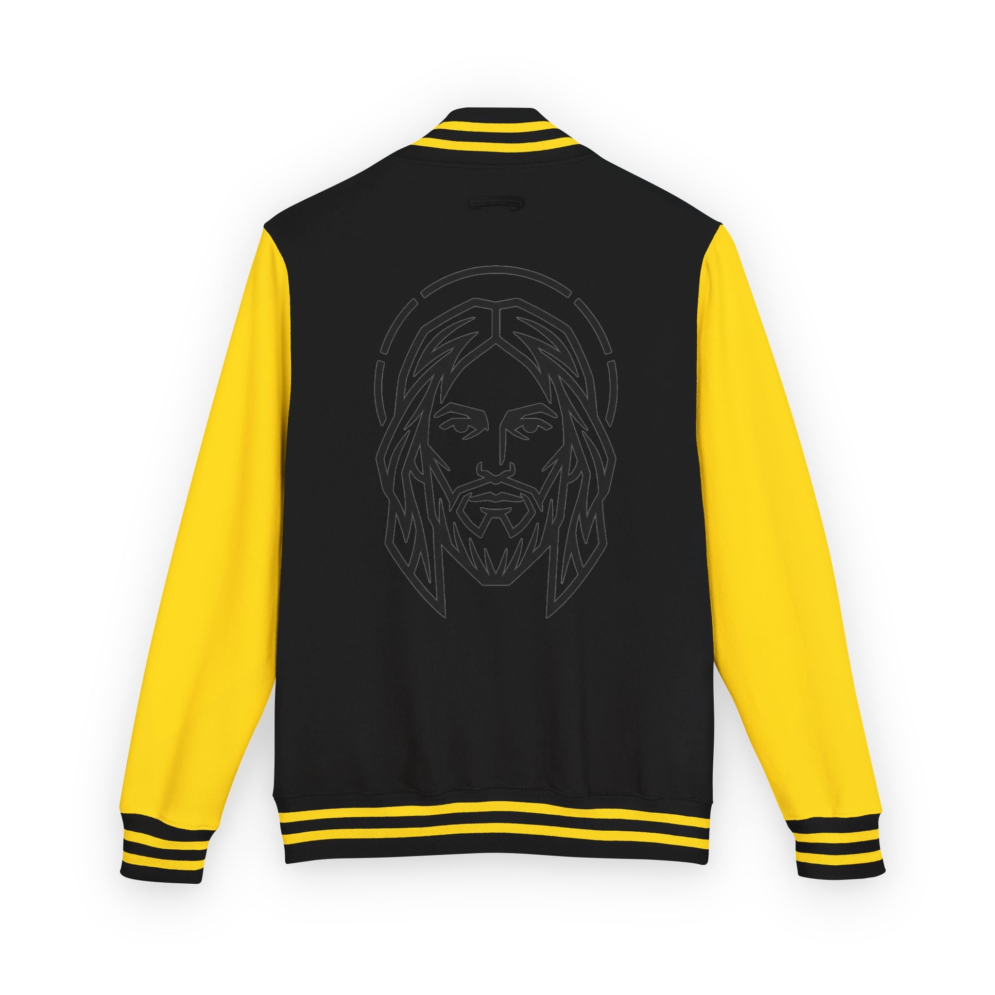 Christ Emblem Letterman Jacket | Red White Varsity