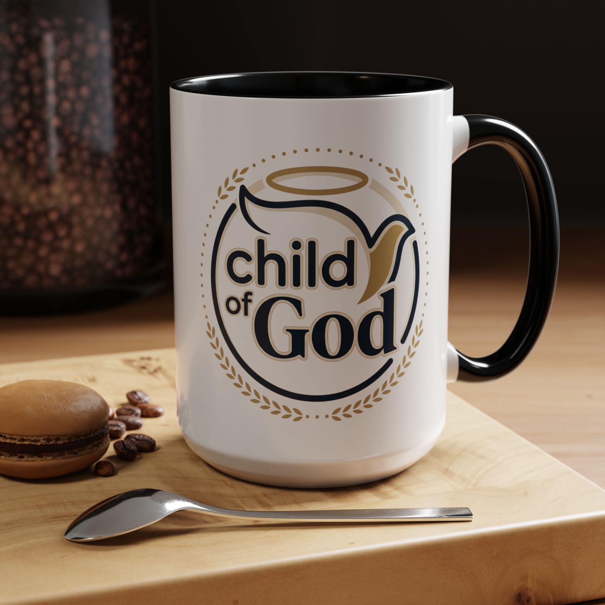Child of God Accent Coffee Mug — 11/15 oz Christian Faith Ceramic Mug
