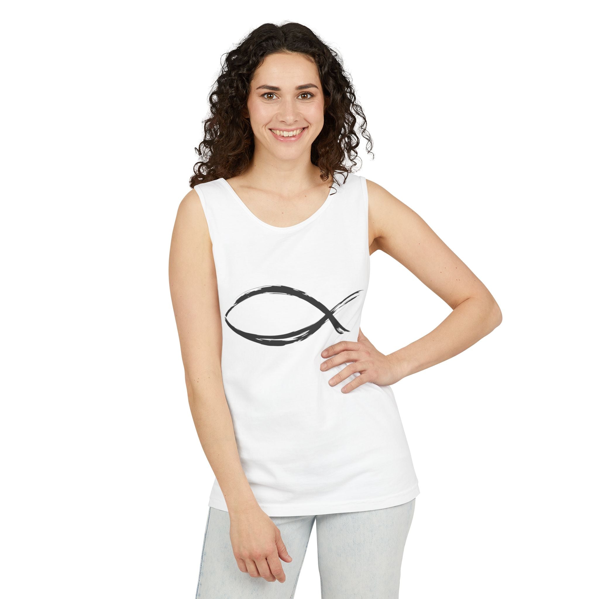 Fish Symbal tank top | Christian faith apparel