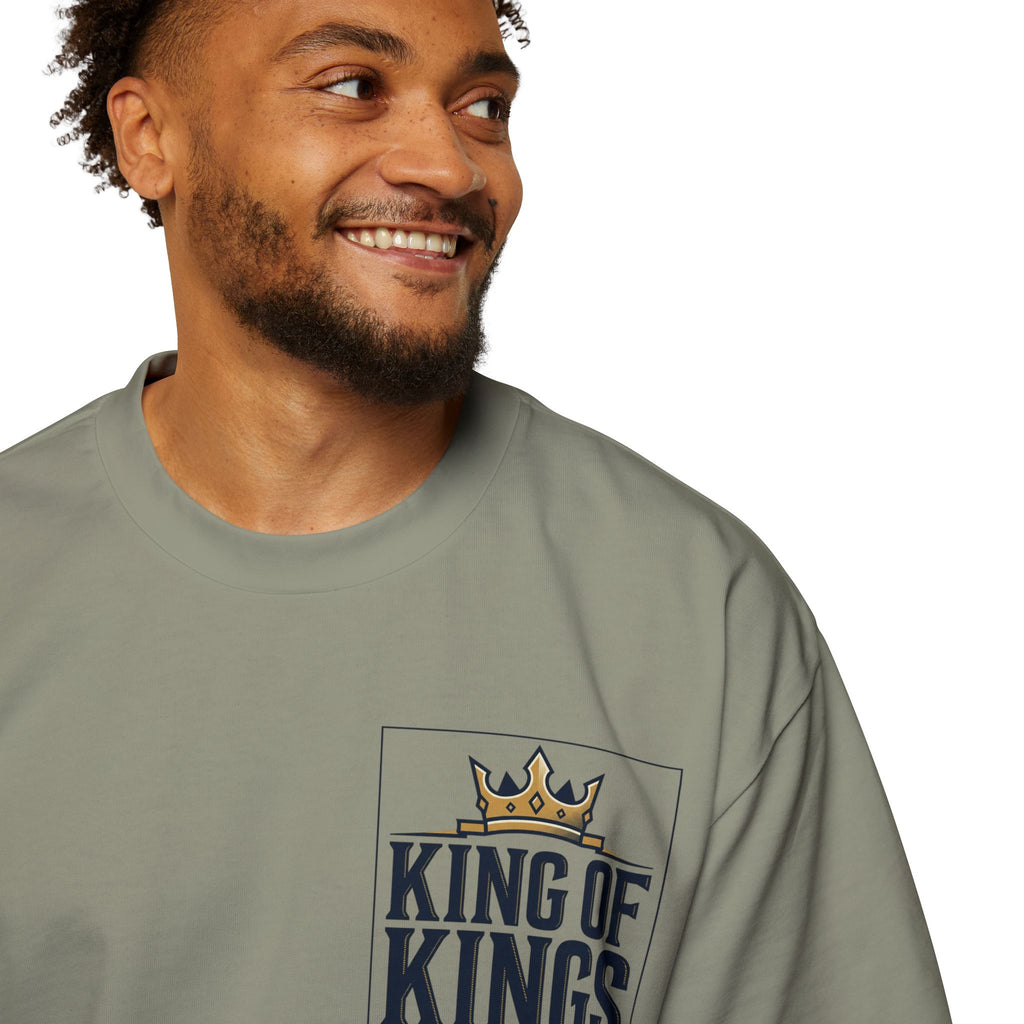 King of Kings Tee — Men's Oversized Graphic T-Shirt with Crown Design