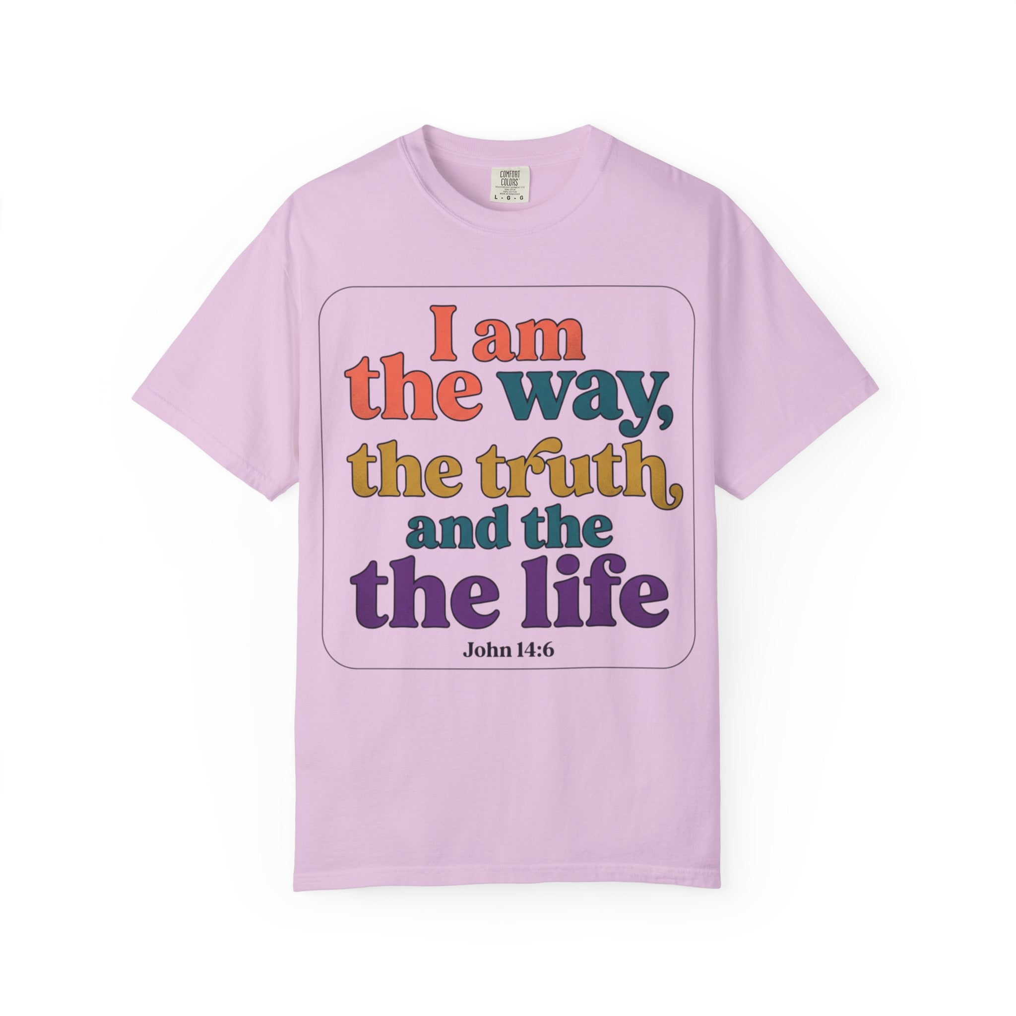 Christian T-Shirt — "I Am the Way, the Truth, and the Life" Retro Scripture Tee (John 14:6)