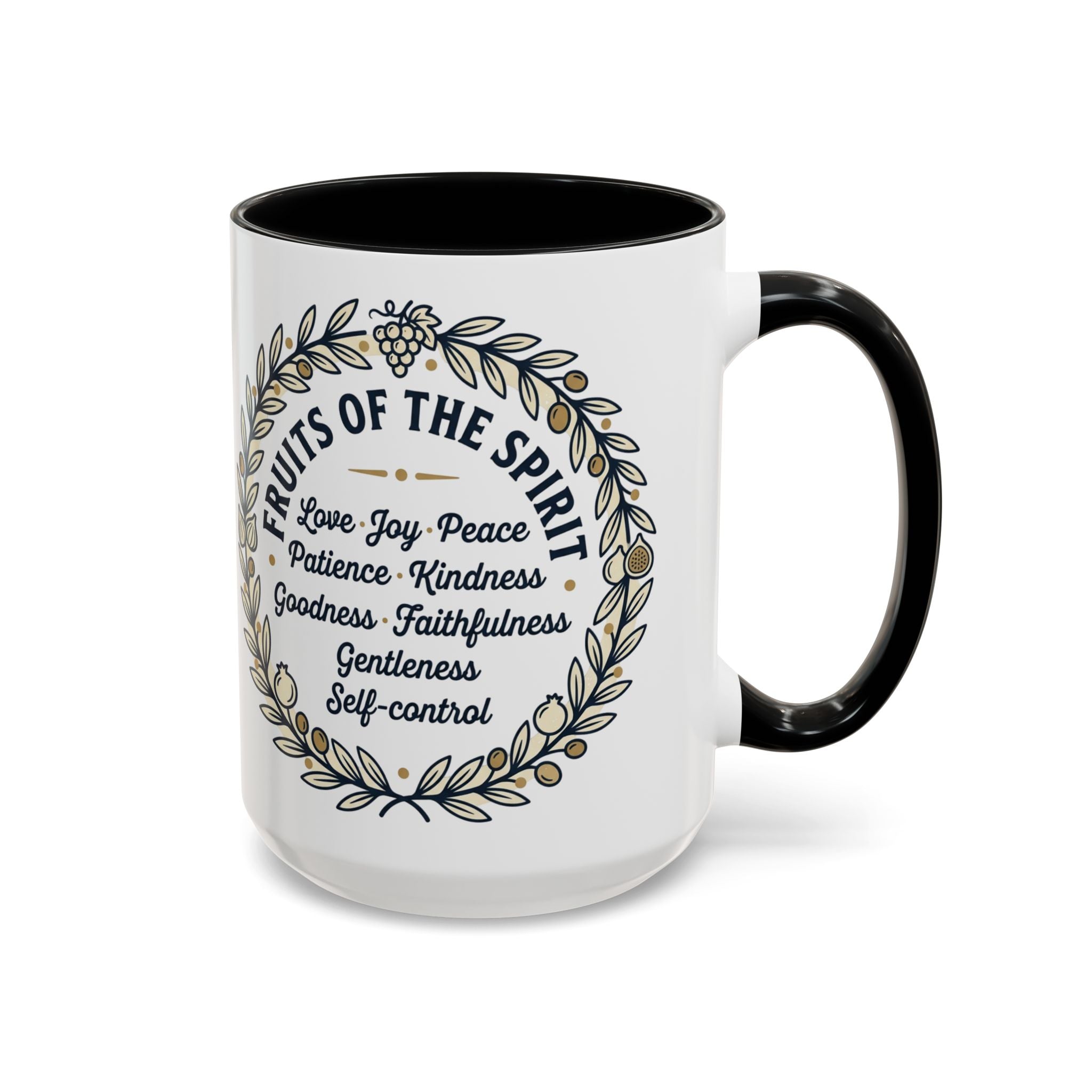 Fruits of the spirit Script Mug | Accent Coffee Mug