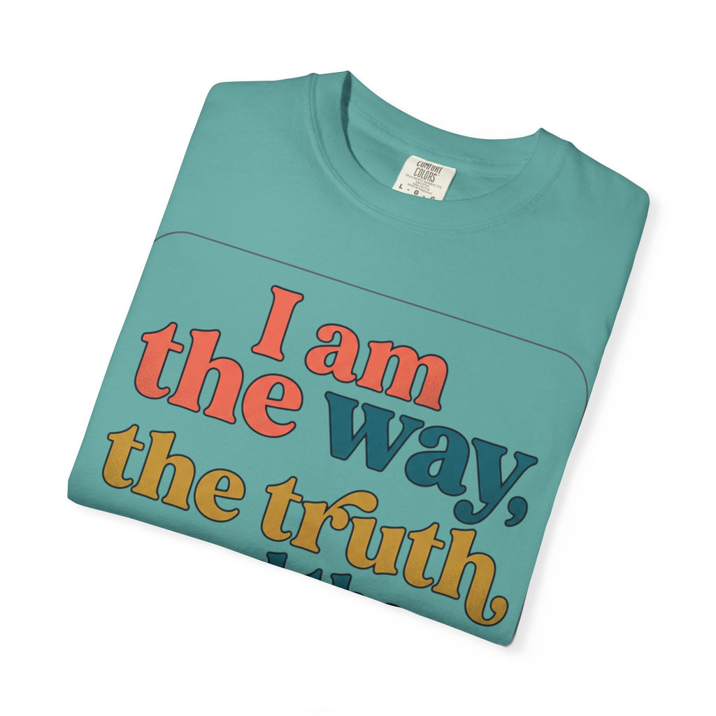 Christian T-Shirt — "I Am the Way, the Truth, and the Life" Retro Scripture Tee (John 14:6)