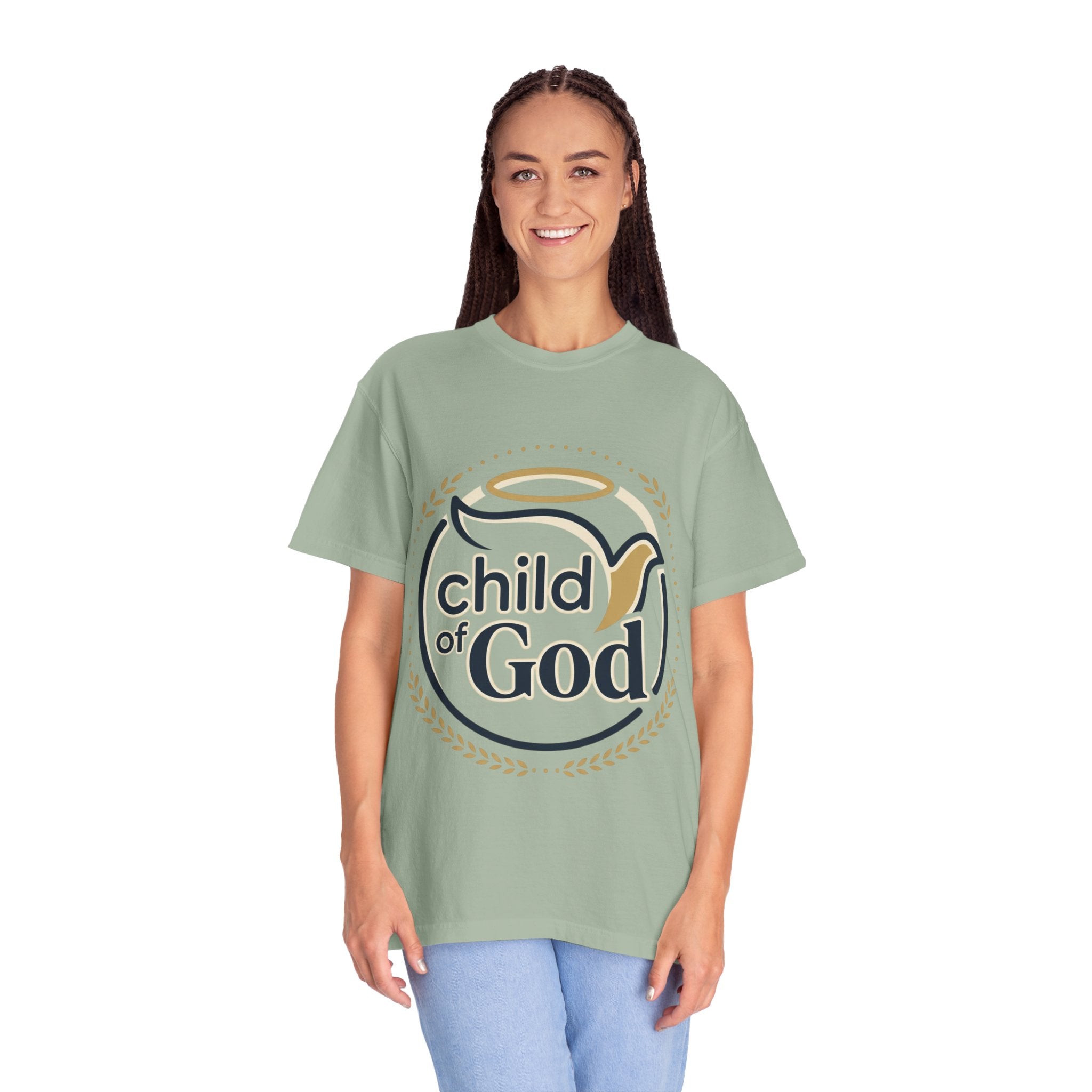 Child of God T‑Shirt — Faith Christian Tee with Dove & Halo