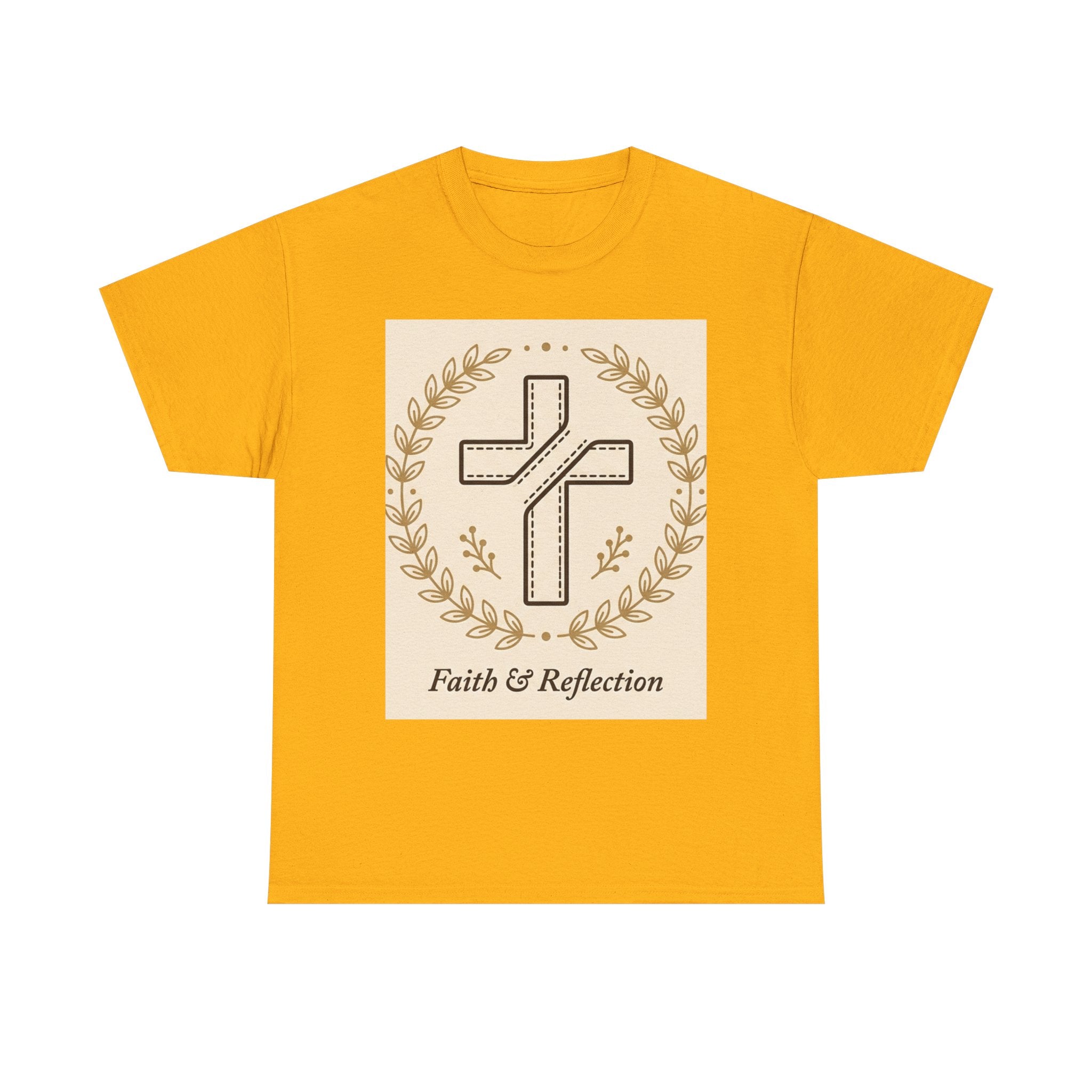 Faith & Reflection Cross T-Shirt | Christian Scripture Tee