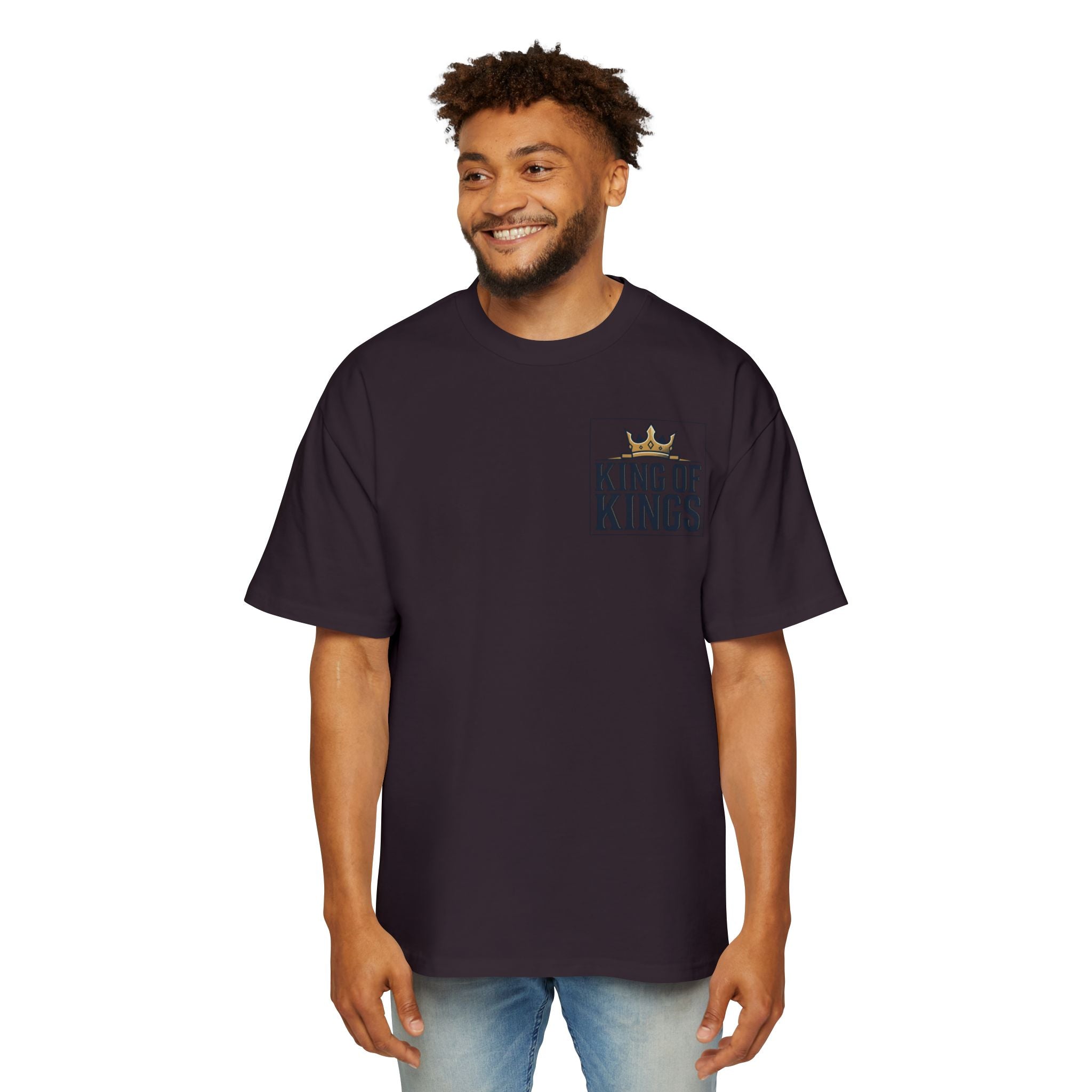 King of Kings Tee — Men's Oversized Graphic T-Shirt with Crown Design