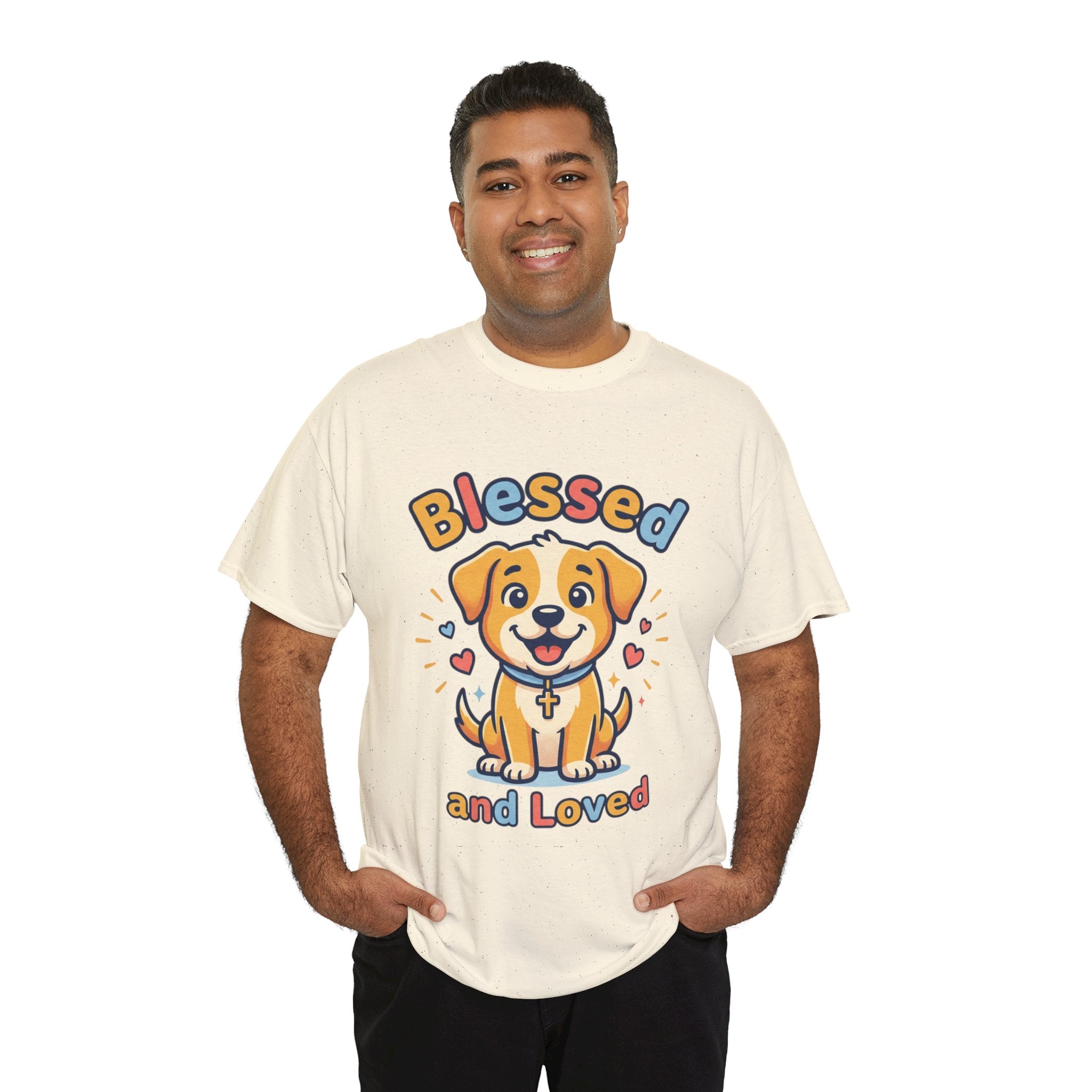 Blessed and Loved Puppy T-Shirt — Cute Dog Graphic Tee for Pet Lovers