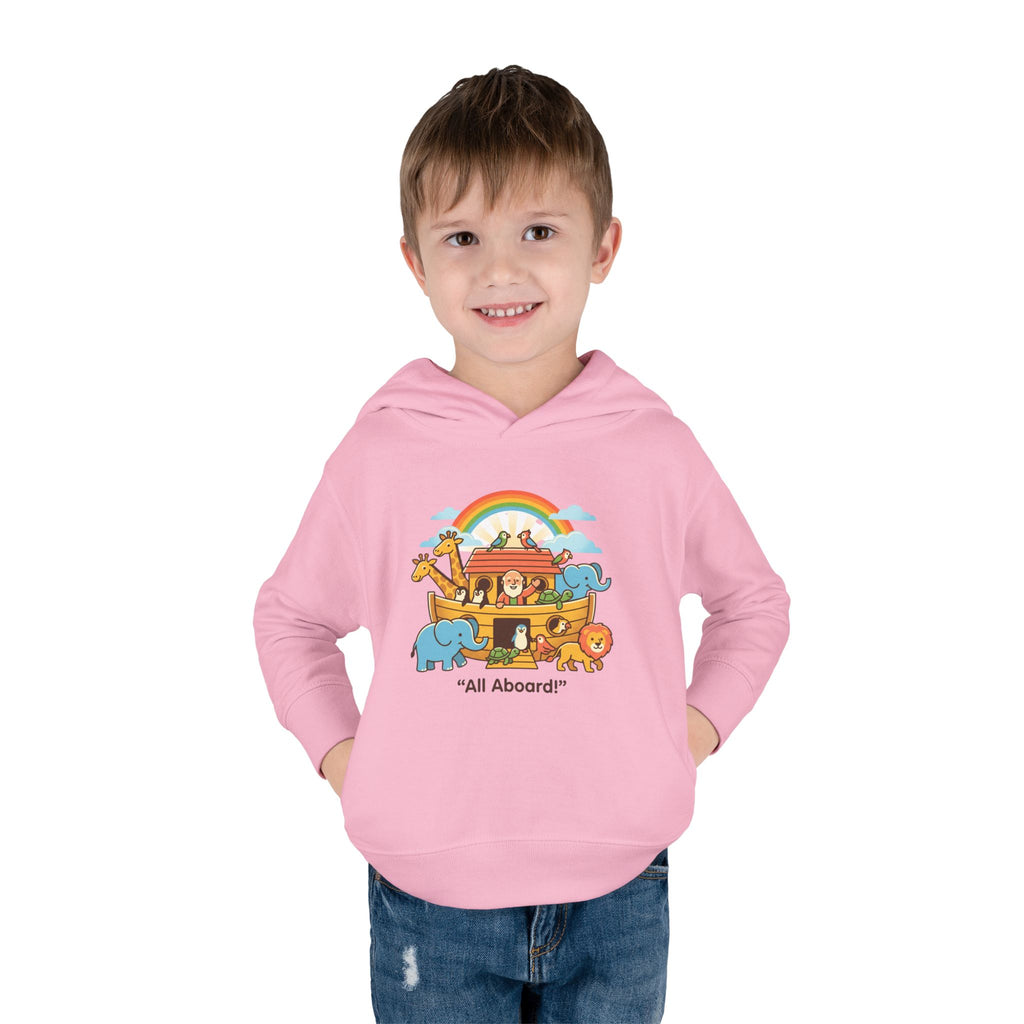 All aboard ark toddler hoodie | cute illustration pullover