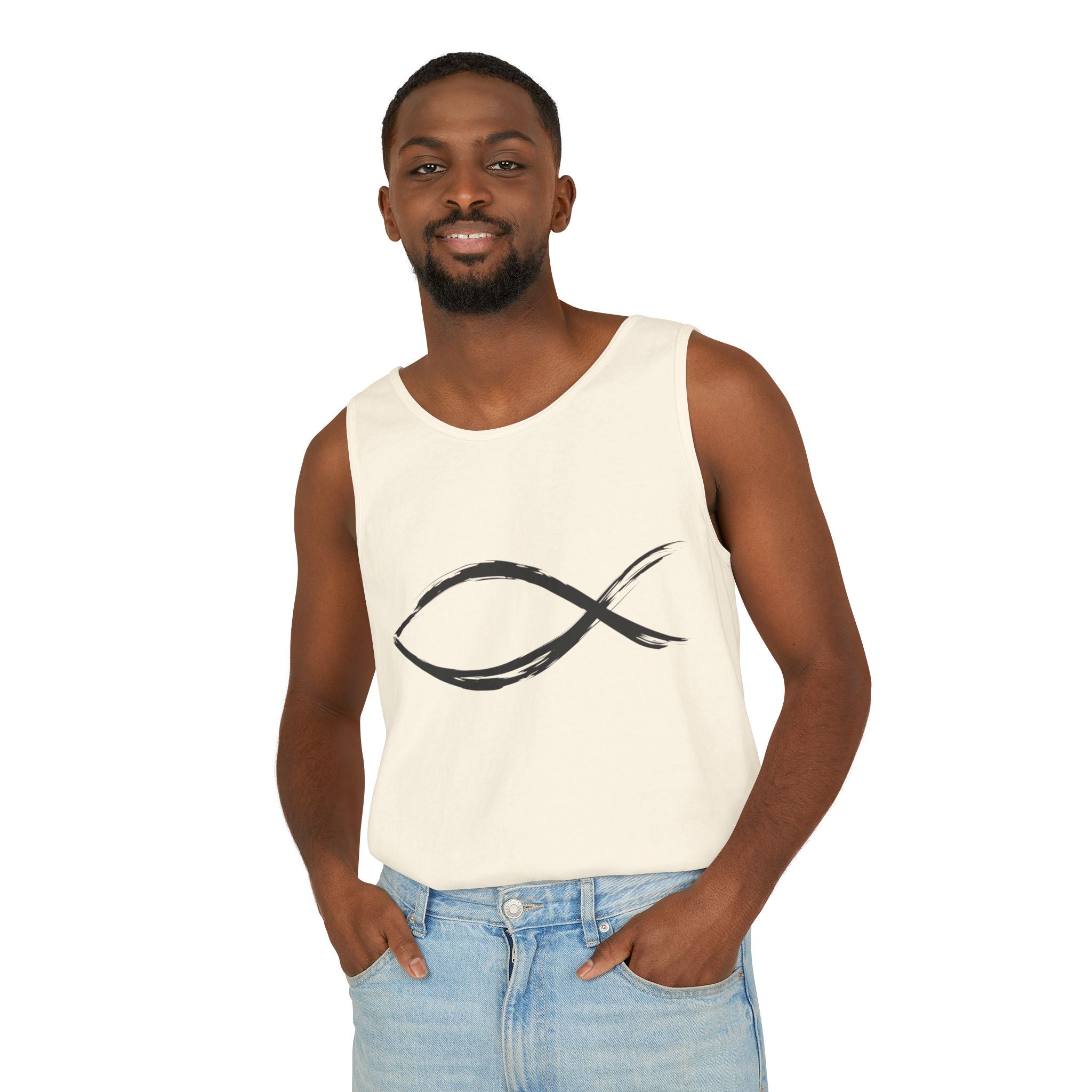 Fish Symbal tank top | Christian faith apparel