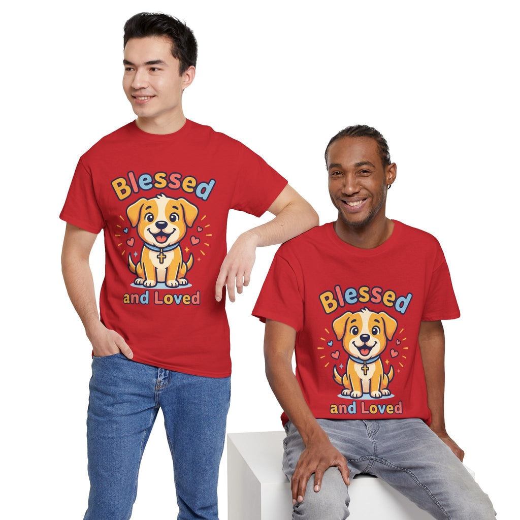 Blessed and Loved Puppy T-Shirt — Cute Dog Graphic Tee for Pet Lovers