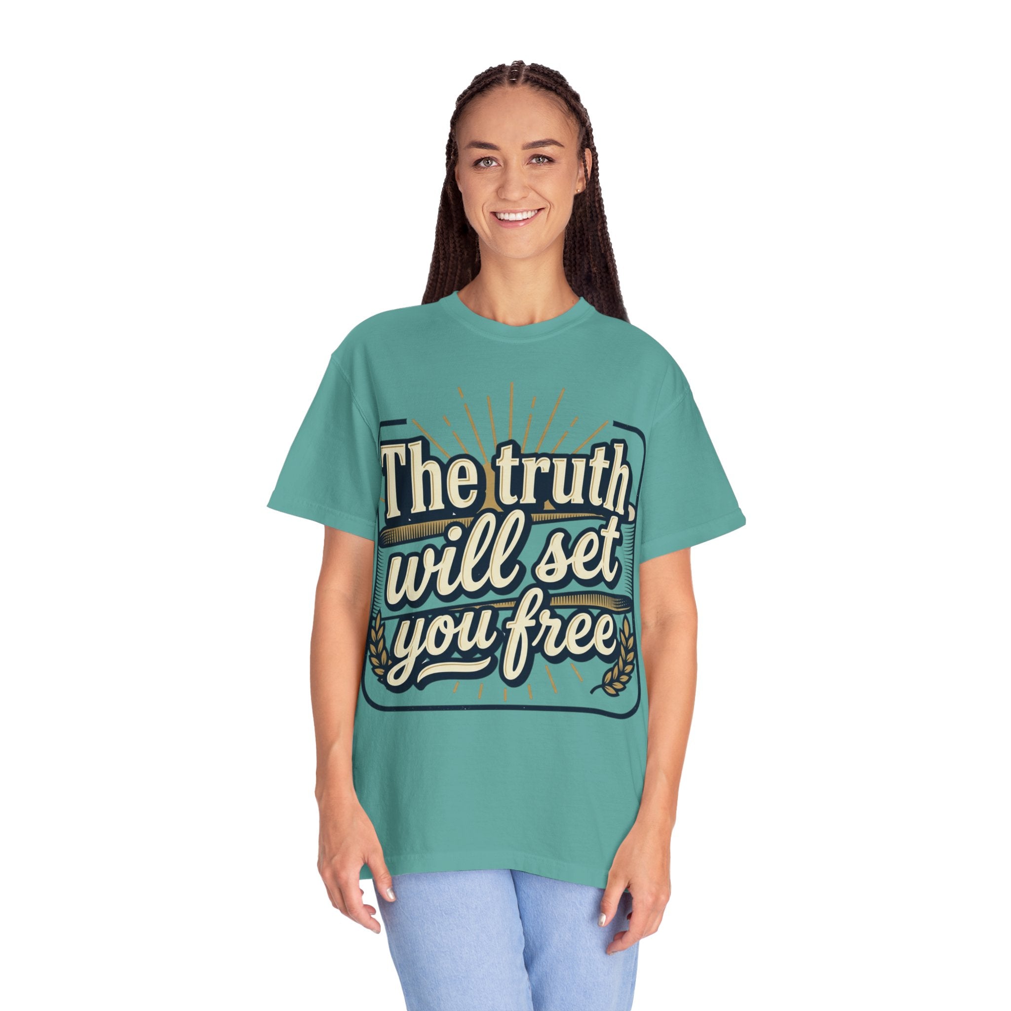 T-Shirt — "The Truth Will Set You Free" Inspirational Graphic Tee