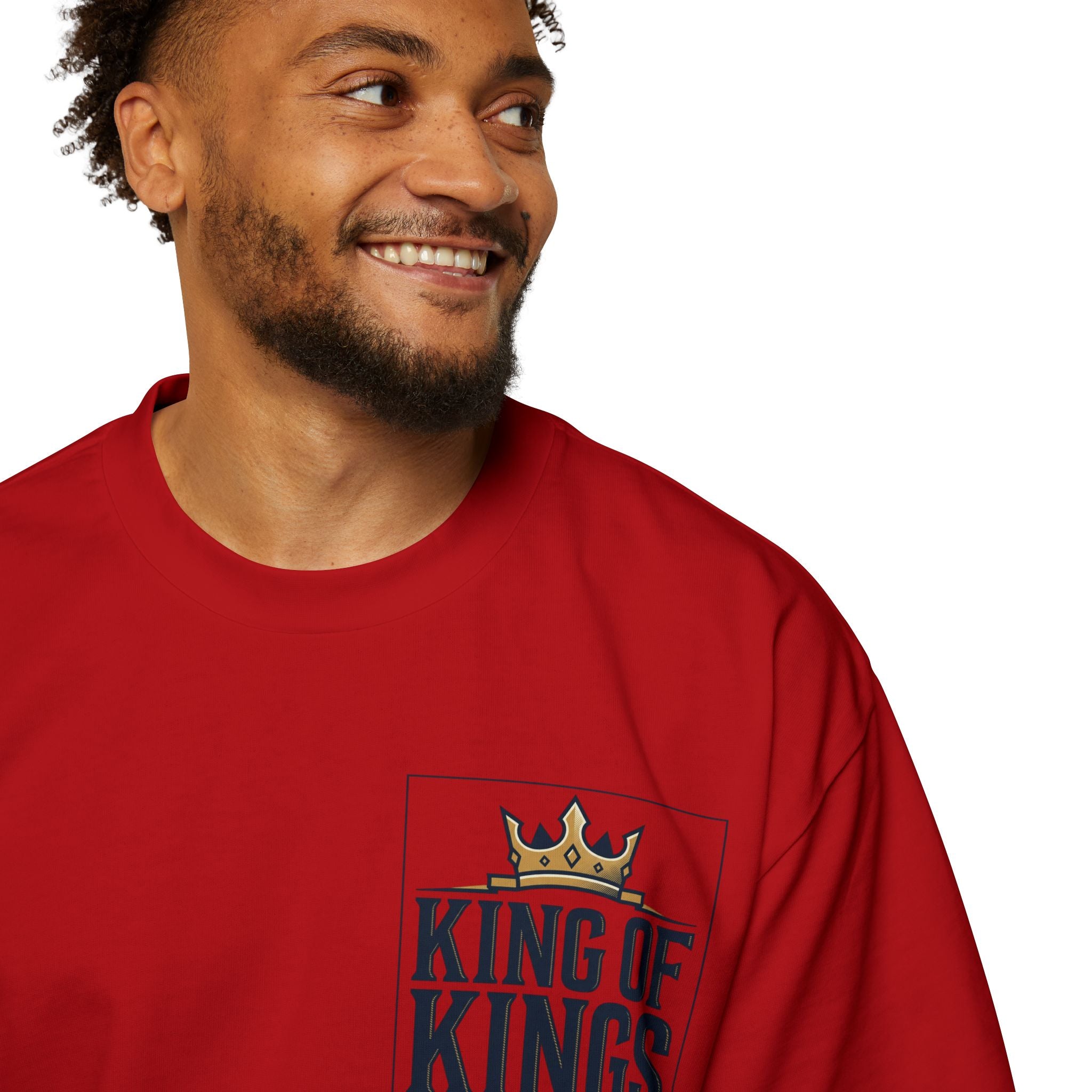 King of Kings Tee — Men's Oversized Graphic T-Shirt with Crown Design