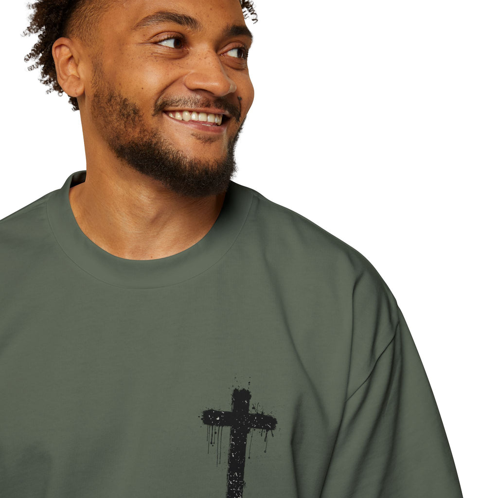 Dripping Paint Cross T-Shirt | Grunge Christian Tee