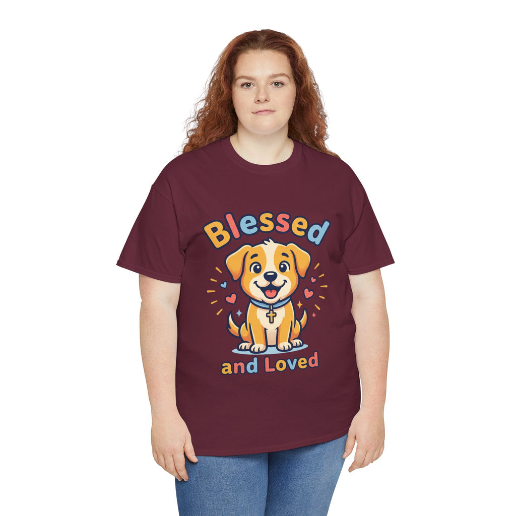 Blessed and Loved Puppy T-Shirt — Cute Dog Graphic Tee for Pet Lovers