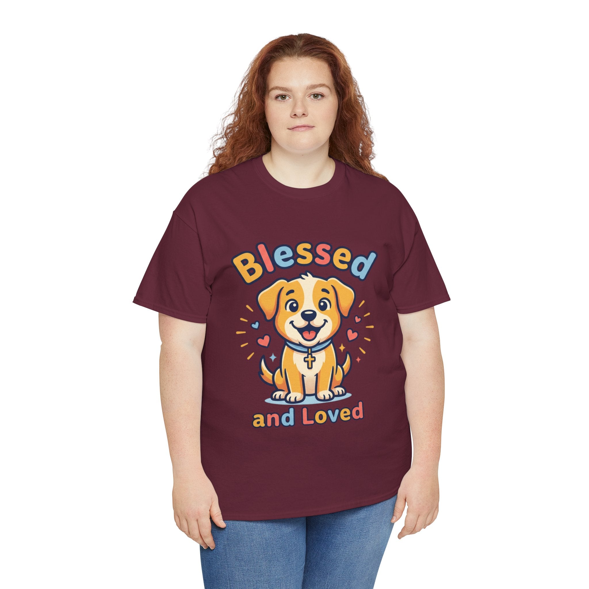 Blessed and Loved Puppy T-Shirt — Cute Dog Graphic Tee for Pet Lovers