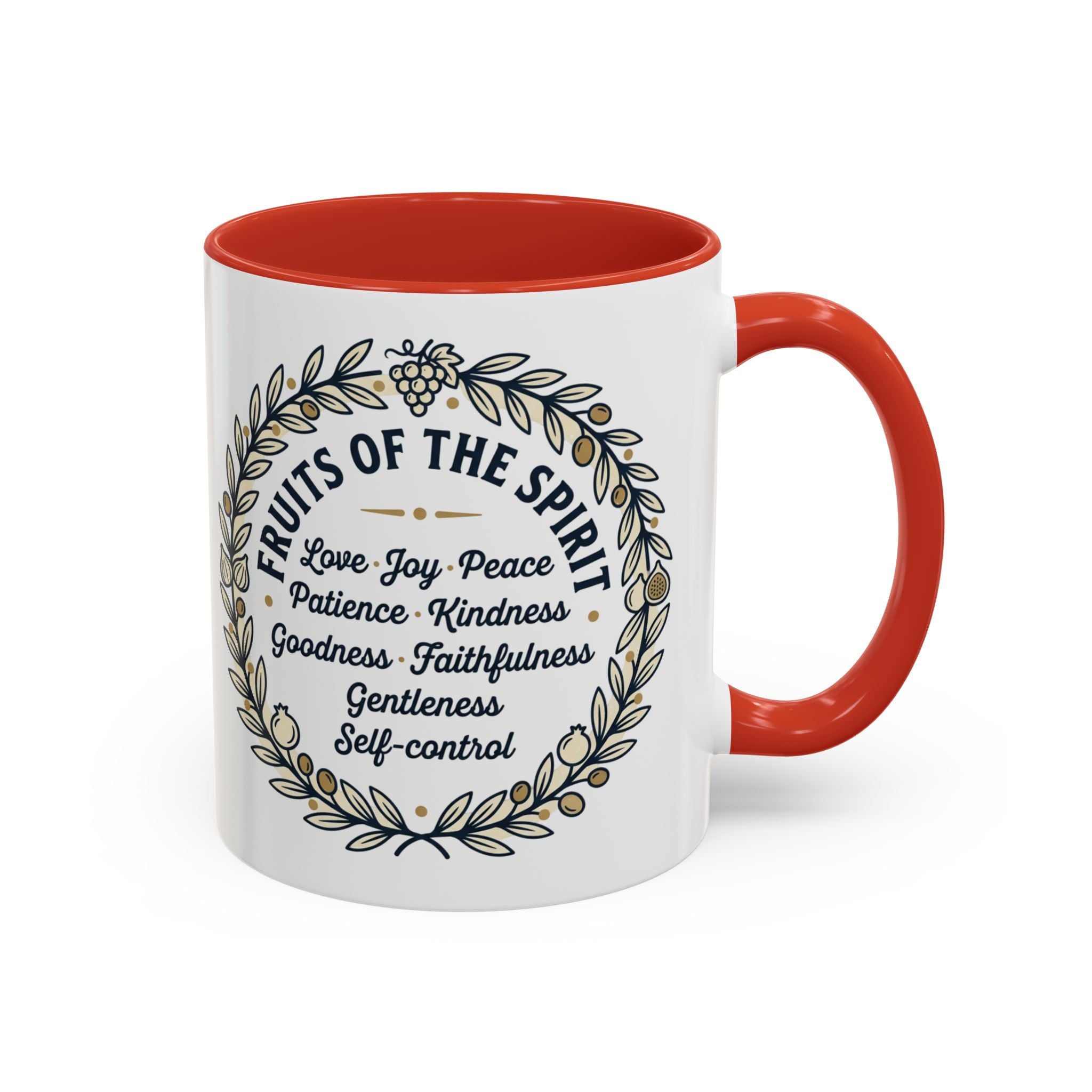 Fruits of the spirit Script Mug | Accent Coffee Mug