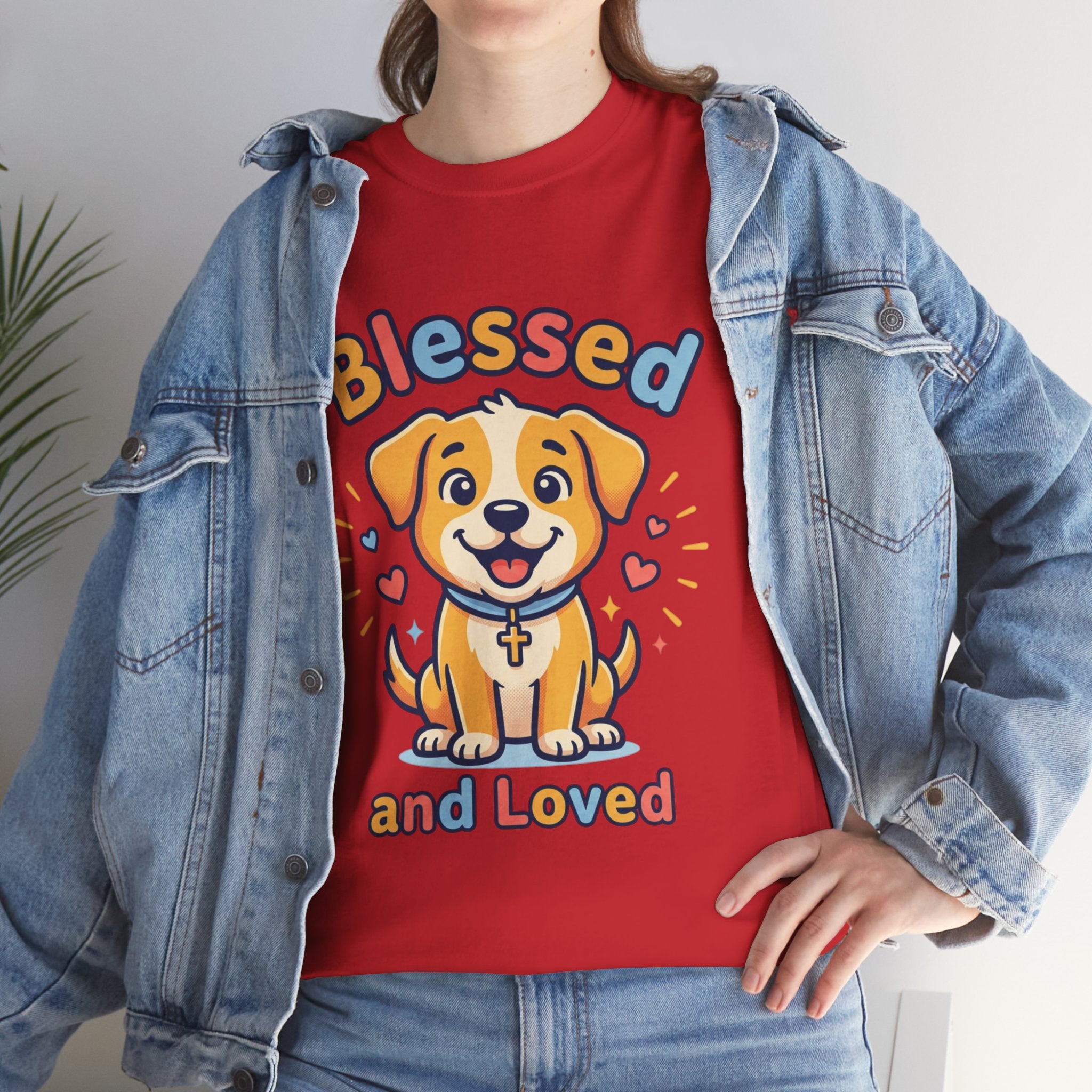 Blessed and Loved Puppy T-Shirt — Cute Dog Graphic Tee for Pet Lovers