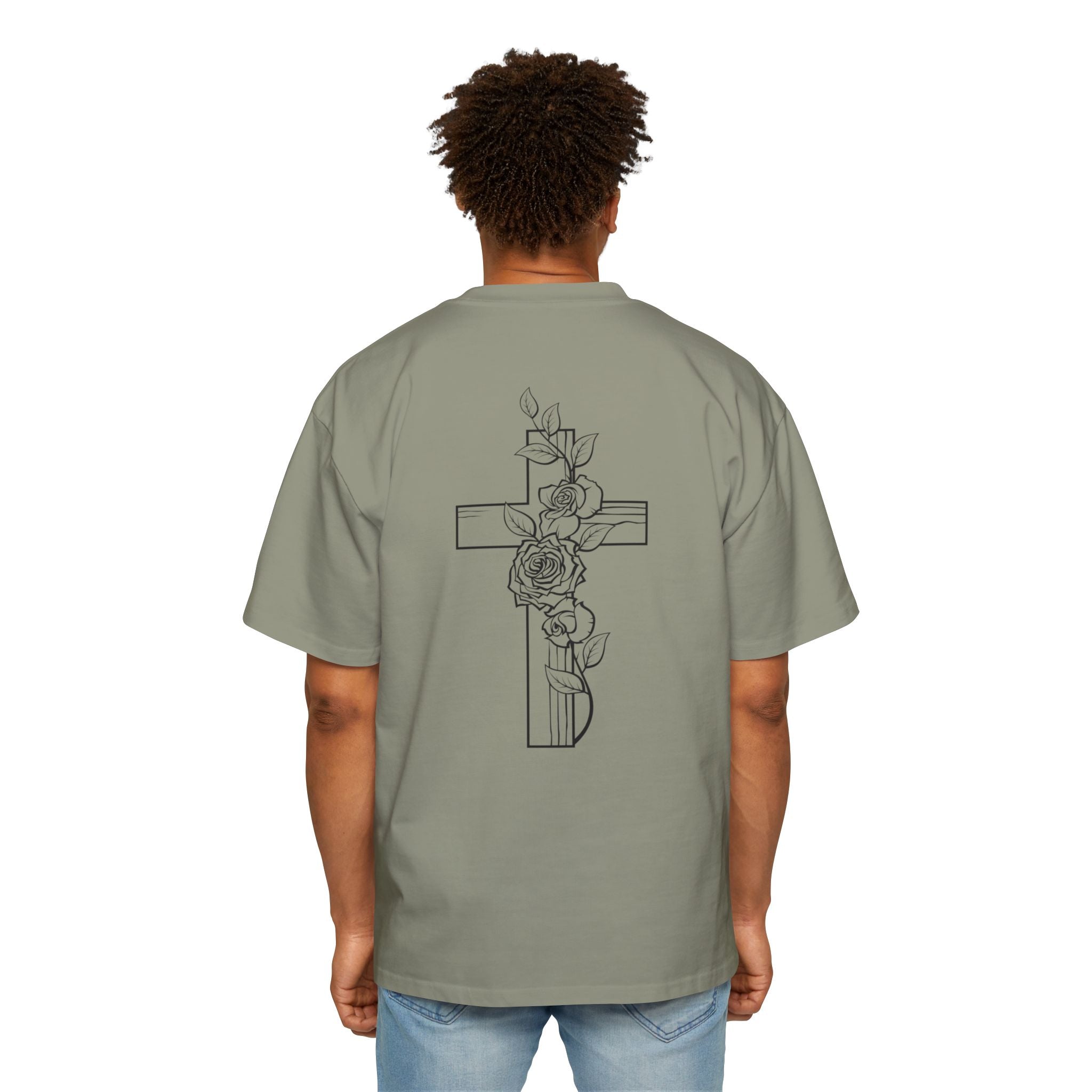 Cross and Rose| Grunge Christian Tee