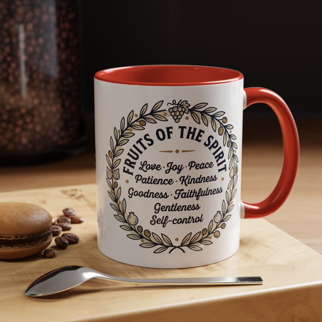 Fruits of the spirit Script Mug | Accent Coffee Mug