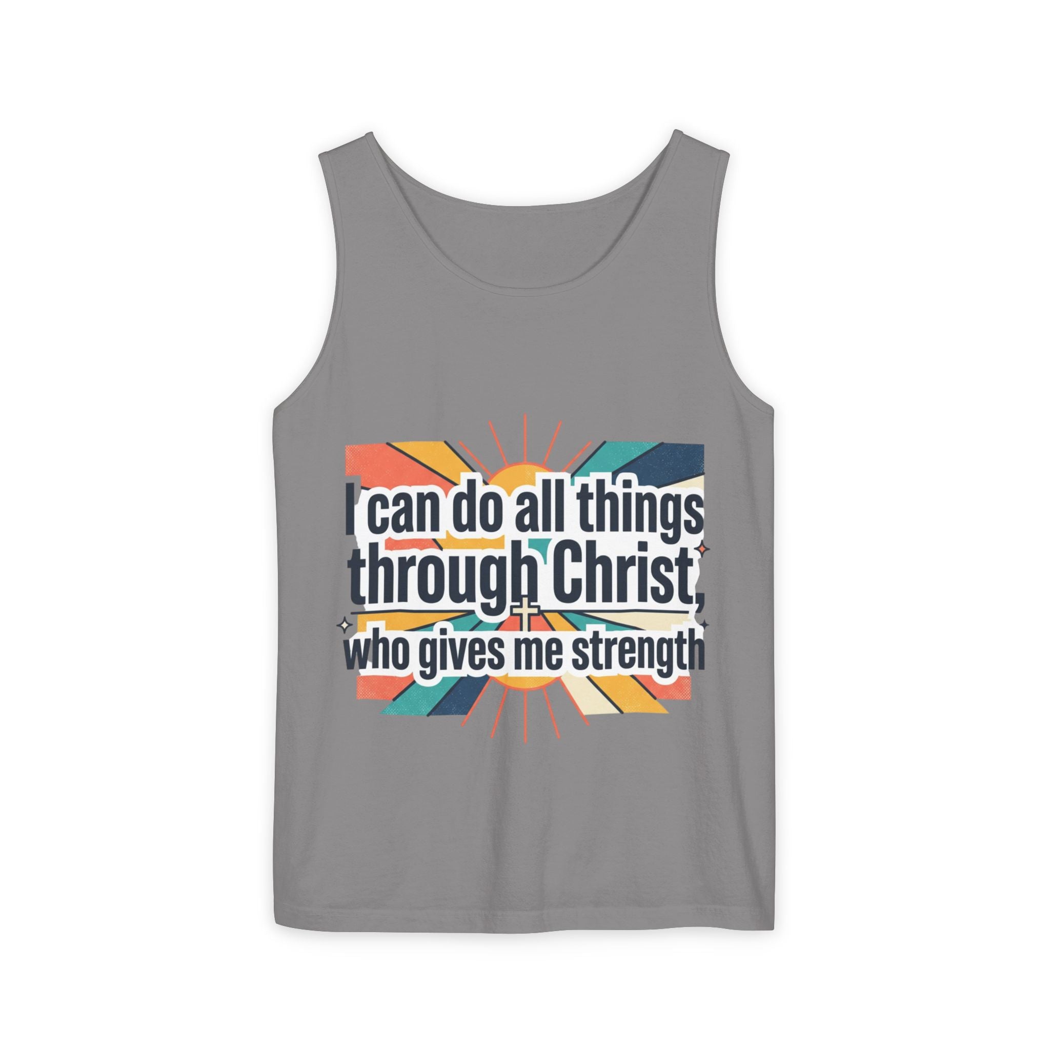 I can do all things tank top | Christian faith apparel