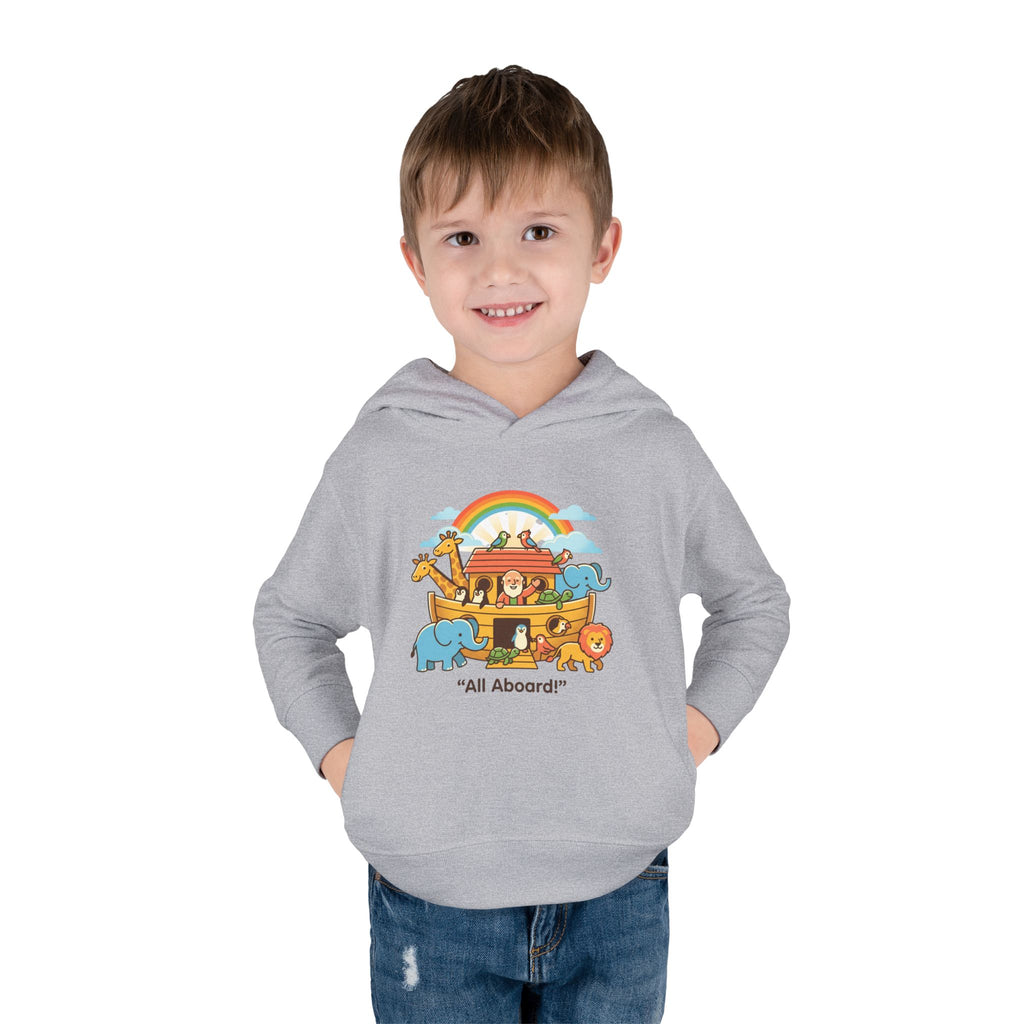 All aboard ark toddler hoodie | cute illustration pullover