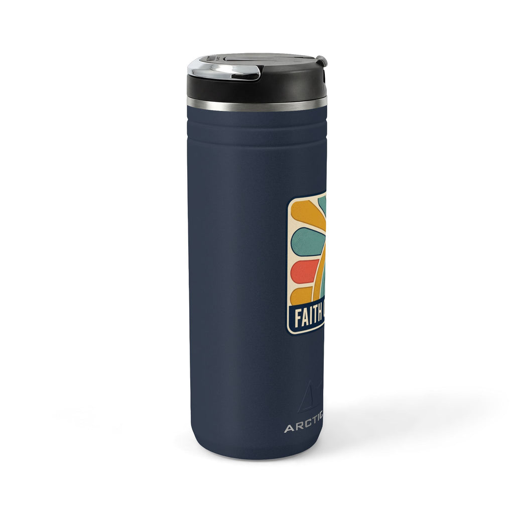 Faith over Fear emblem tumbler | Stainless steel straw tumbler 24oz