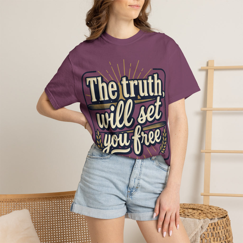 T-Shirt — "The Truth Will Set You Free" Inspirational Graphic Tee