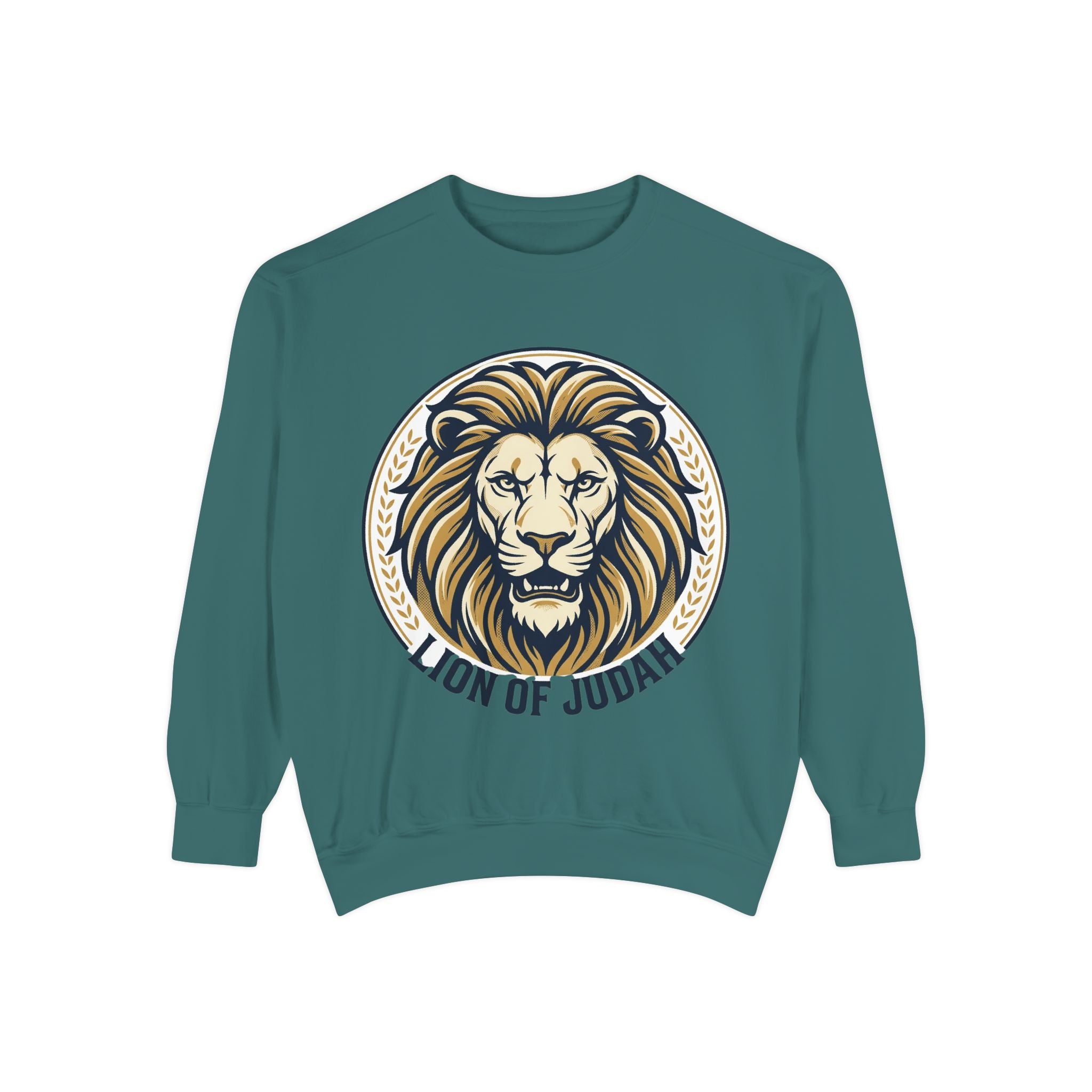Lion of Judah Sweatshirt — Religious Lion Graphic Crewneck