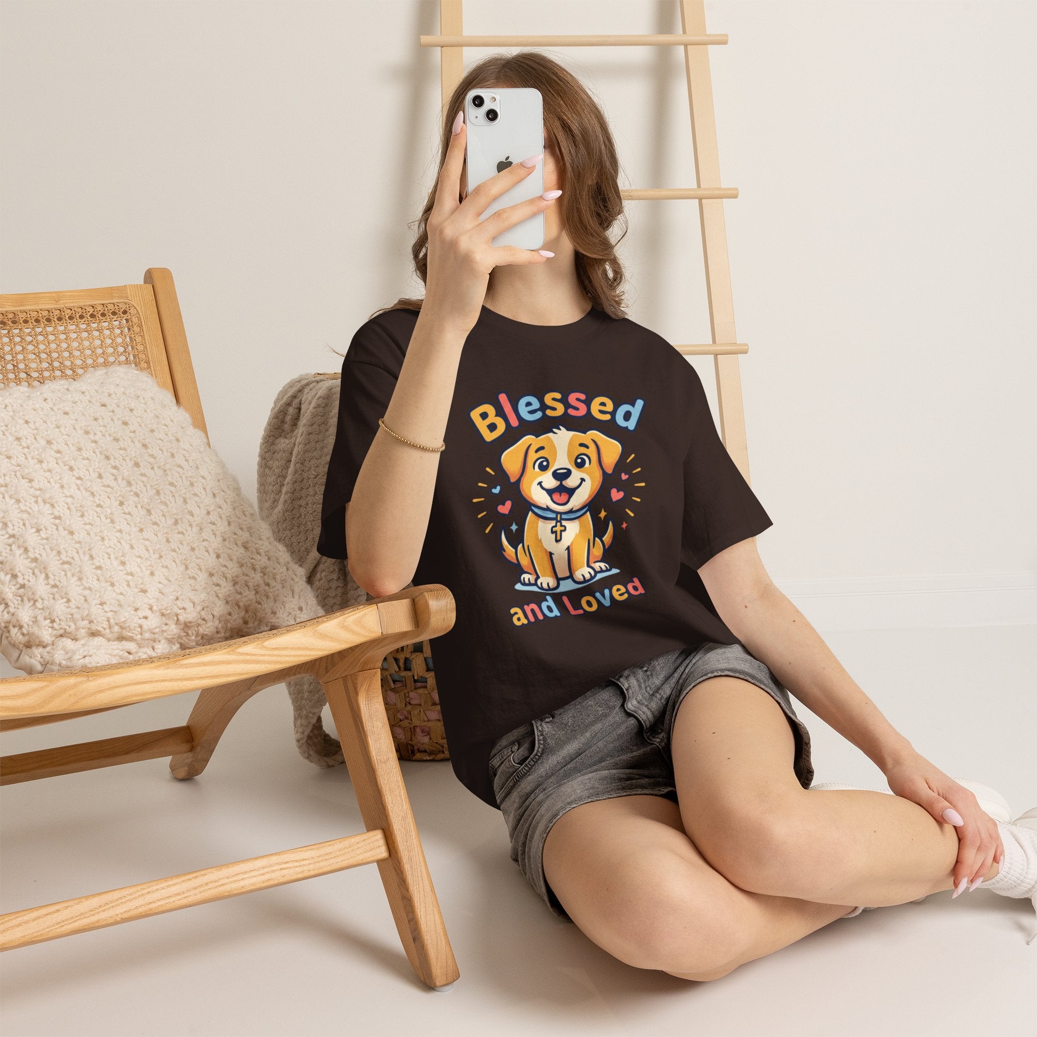 Blessed and Loved Puppy T-Shirt — Cute Dog Graphic Tee for Pet Lovers