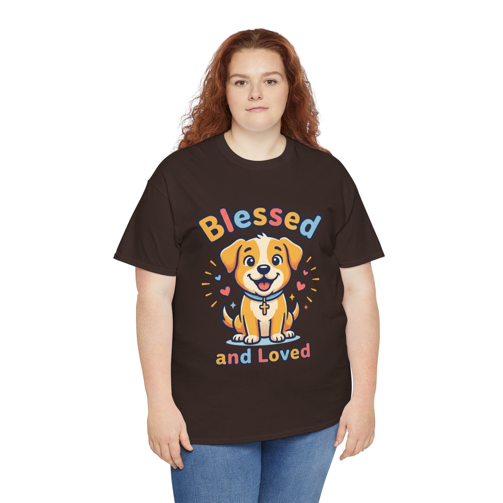 Blessed and Loved Puppy T-Shirt — Cute Dog Graphic Tee for Pet Lovers