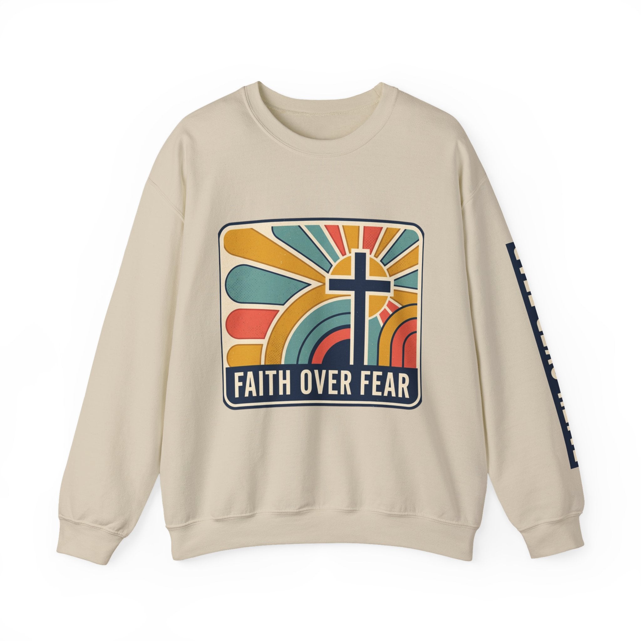 Faith Over Fear Christian Heavy Blend™ Crewneck Sweatshirt