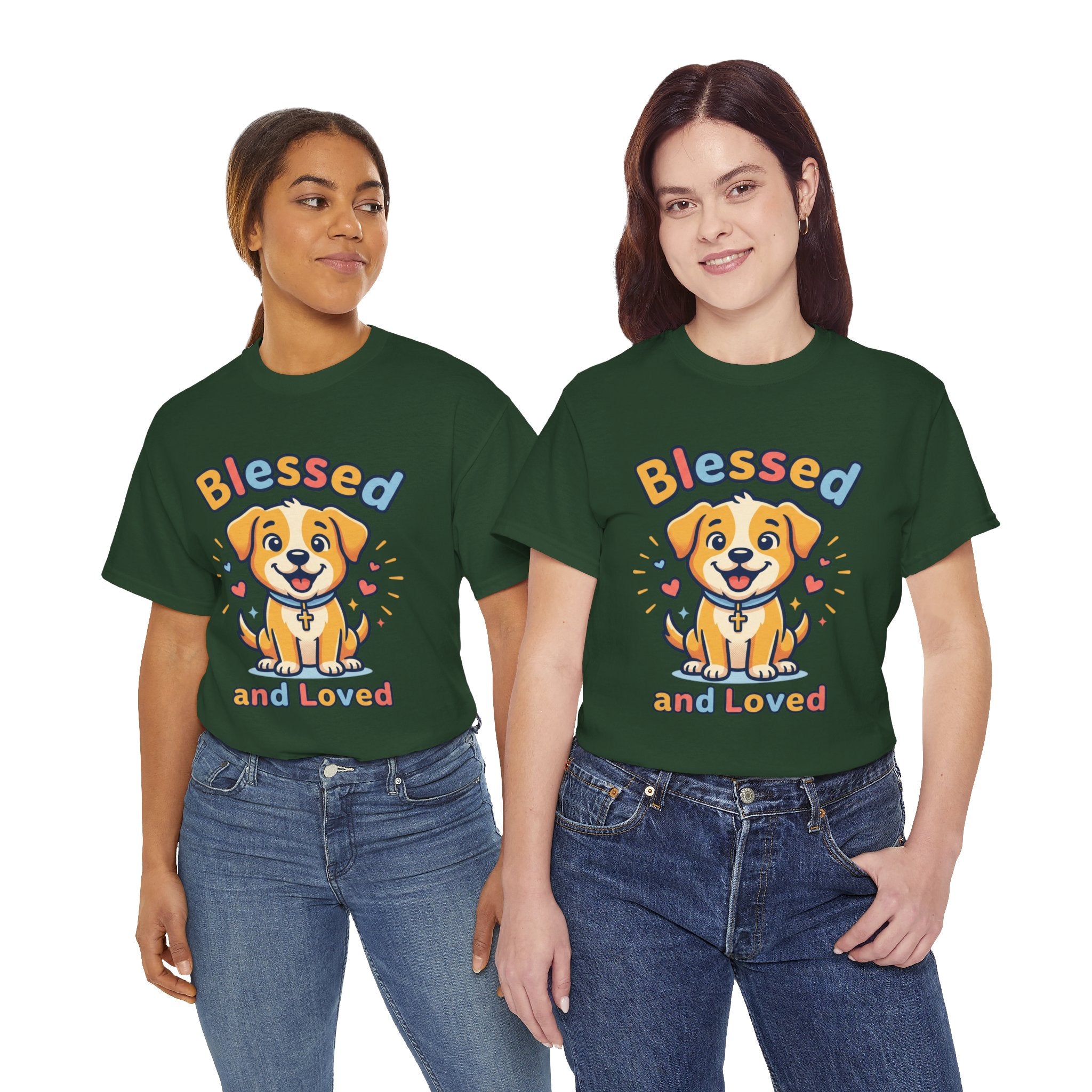 Blessed and Loved Puppy T-Shirt — Cute Dog Graphic Tee for Pet Lovers