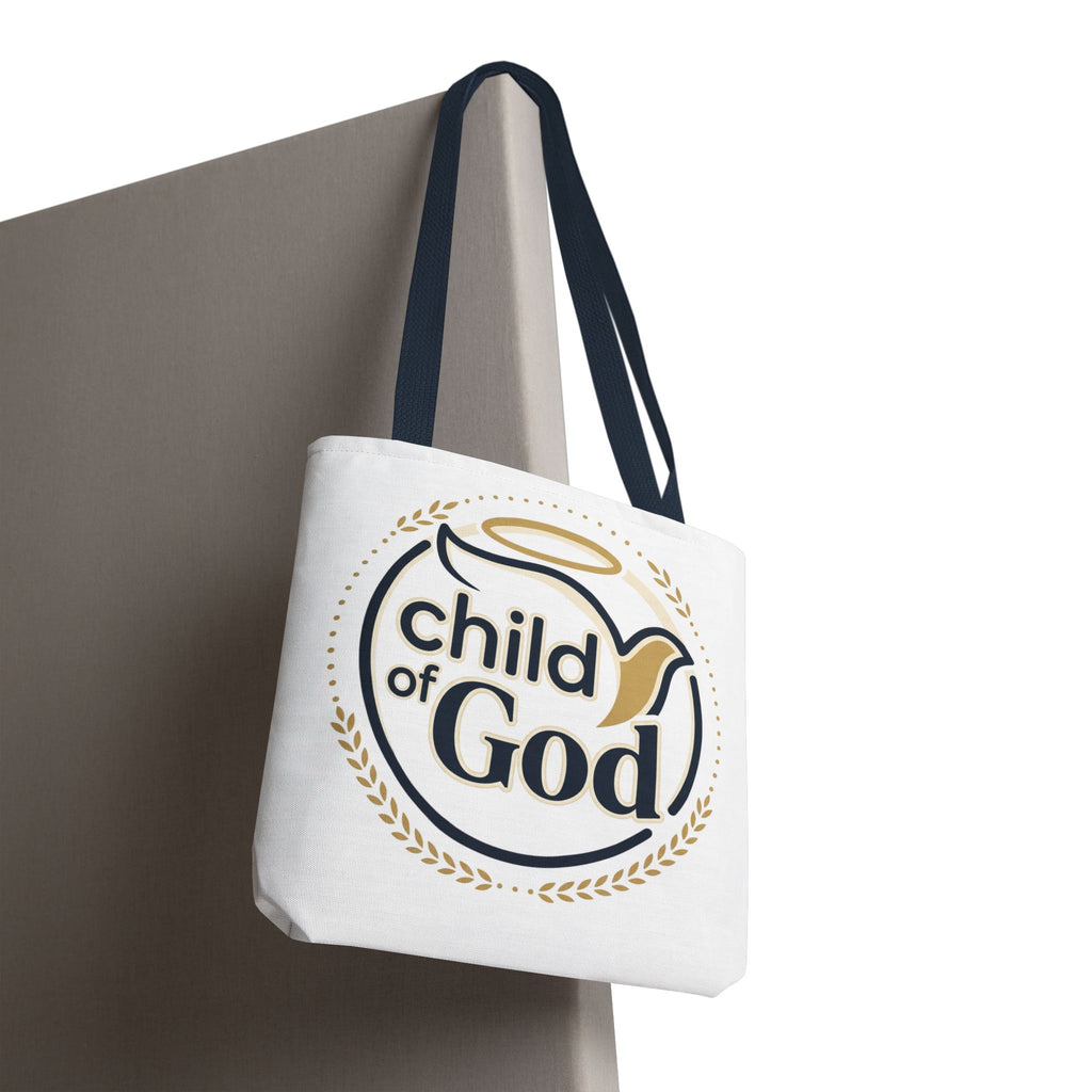 Child of God Tote Bag — All-Over Print Christian Canvas Tote