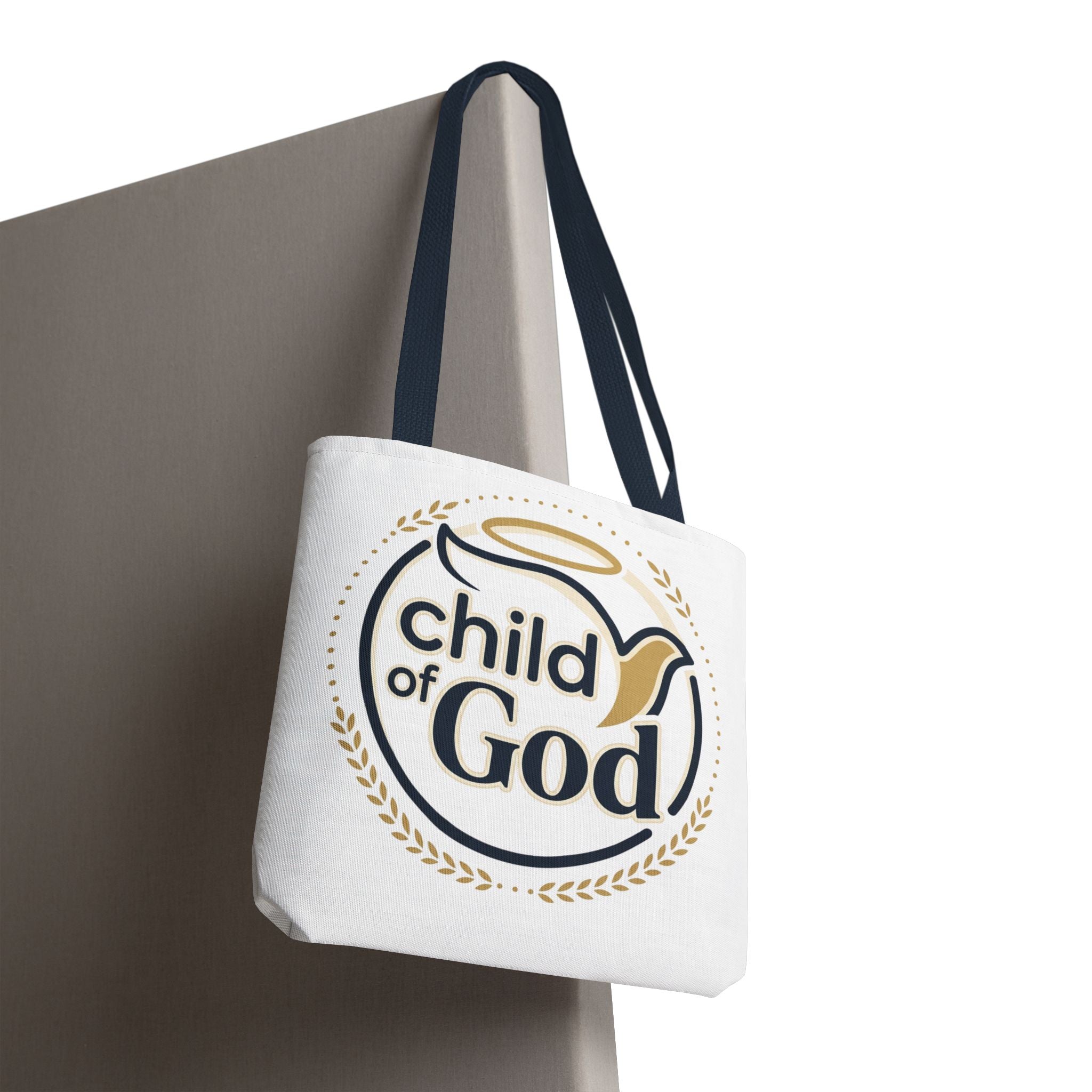 Child of God Tote Bag — All-Over Print Christian Canvas Tote