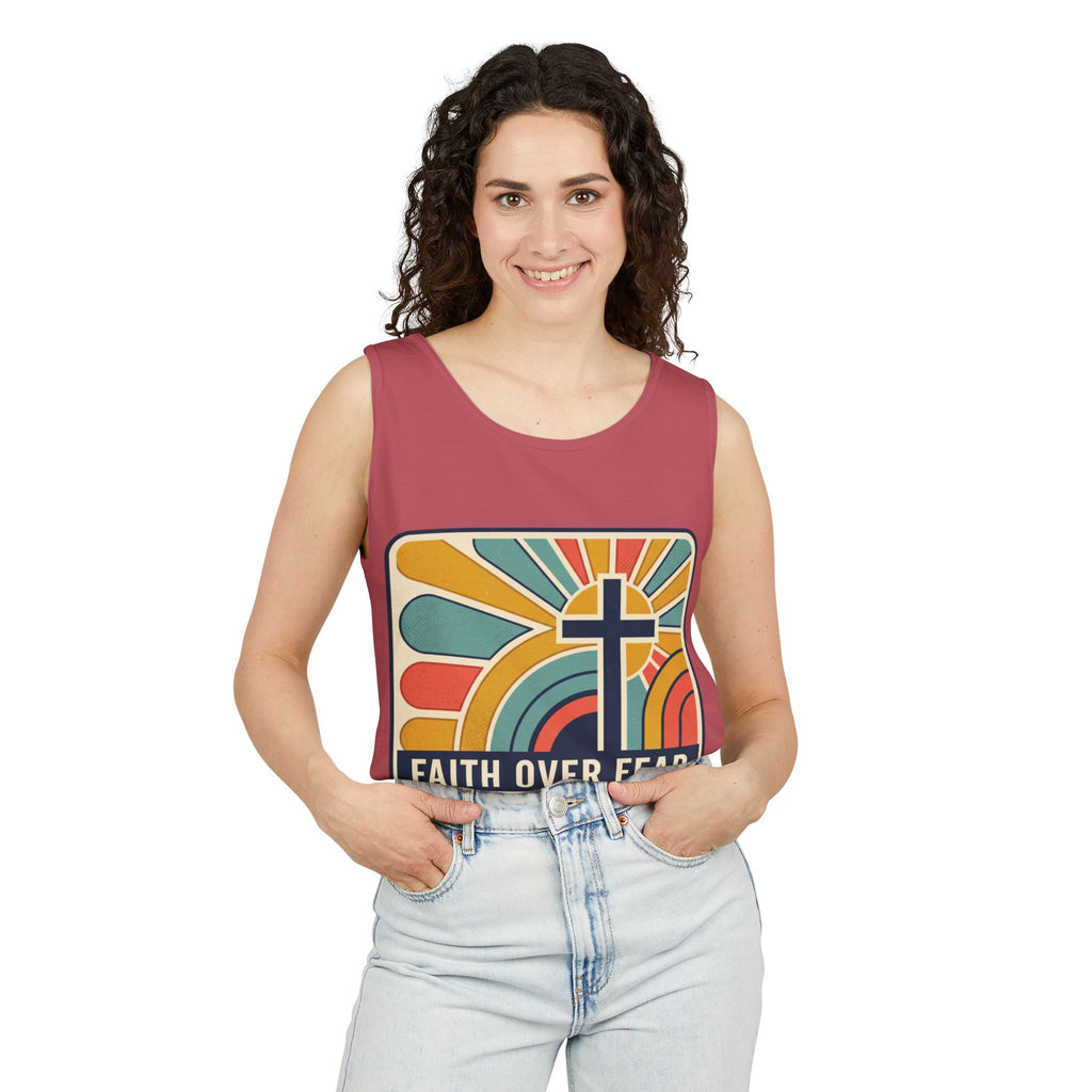 Faith over Fear tank top | Christian faith apparel