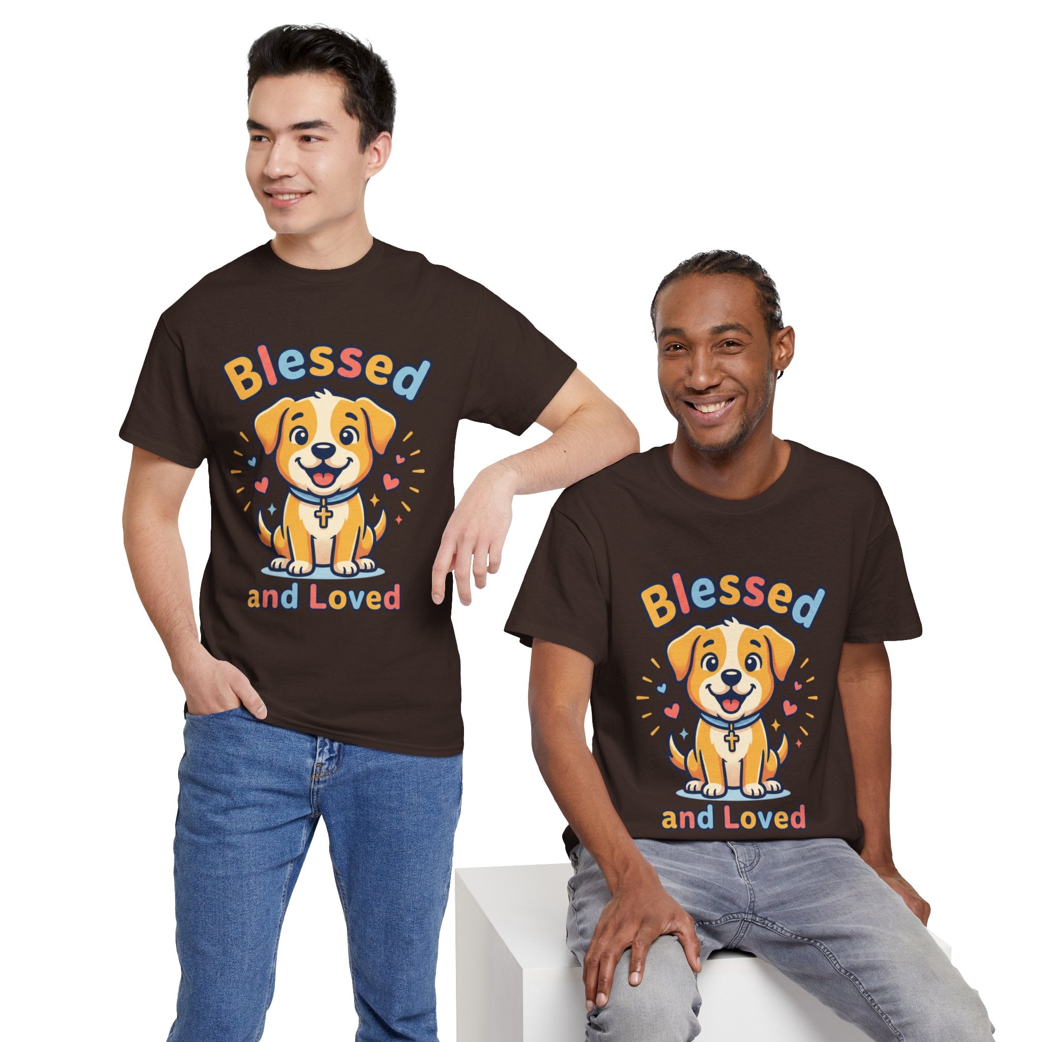 Blessed and Loved Puppy T-Shirt — Cute Dog Graphic Tee for Pet Lovers