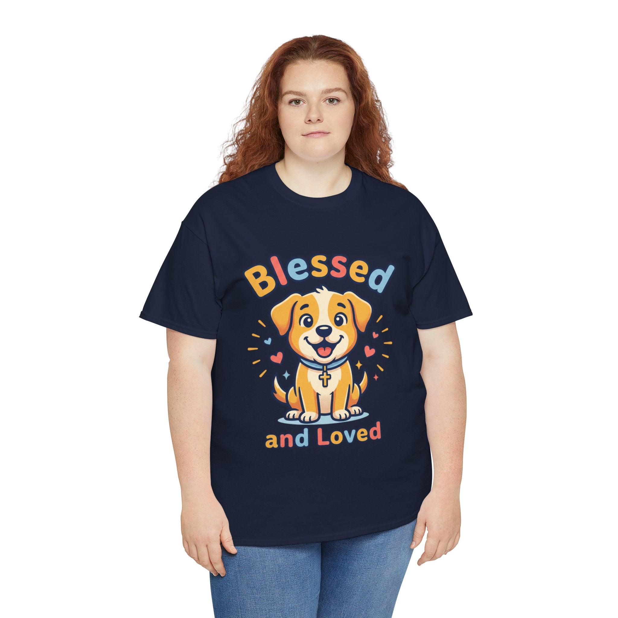 Blessed and Loved Puppy T-Shirt — Cute Dog Graphic Tee for Pet Lovers